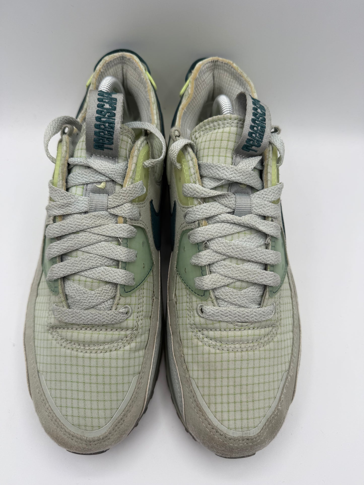 W1211 Nike Air Max 90 Terrascape Grey Haze Dark Teal Green Seafoam UK 7.5