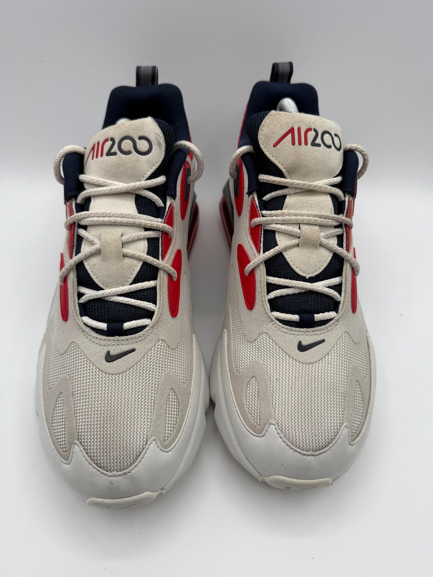 L1735 Nike Air Max 200 White Red Obsidian UK 9 - RecycledStreetwear