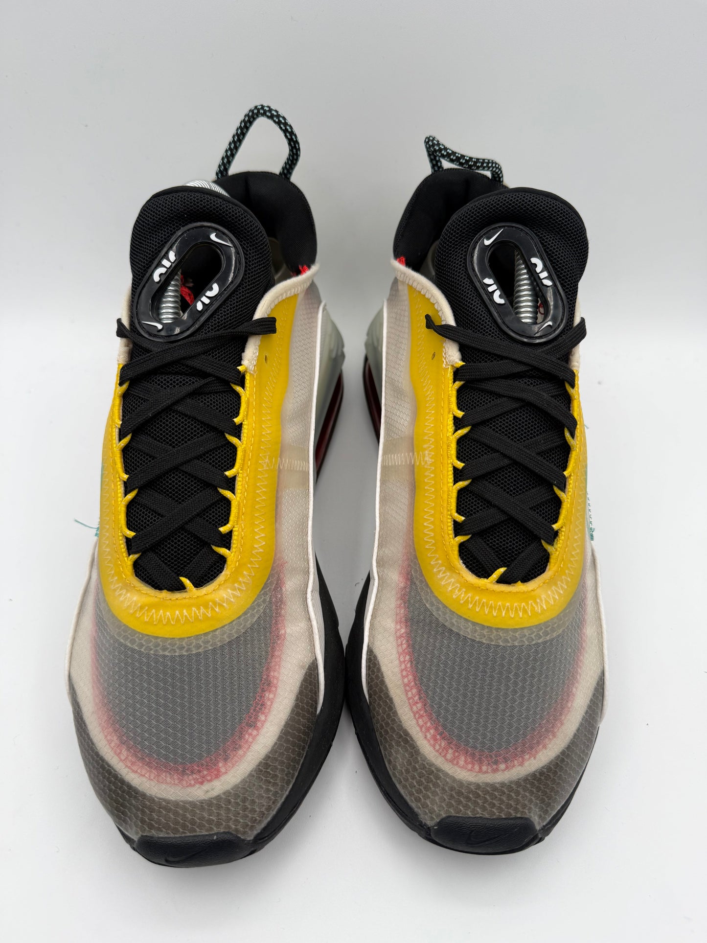 L1952 Nike Air Max 2090 White Speed Yellow Bleached Aqua UK 7 - RecycledStreetwear