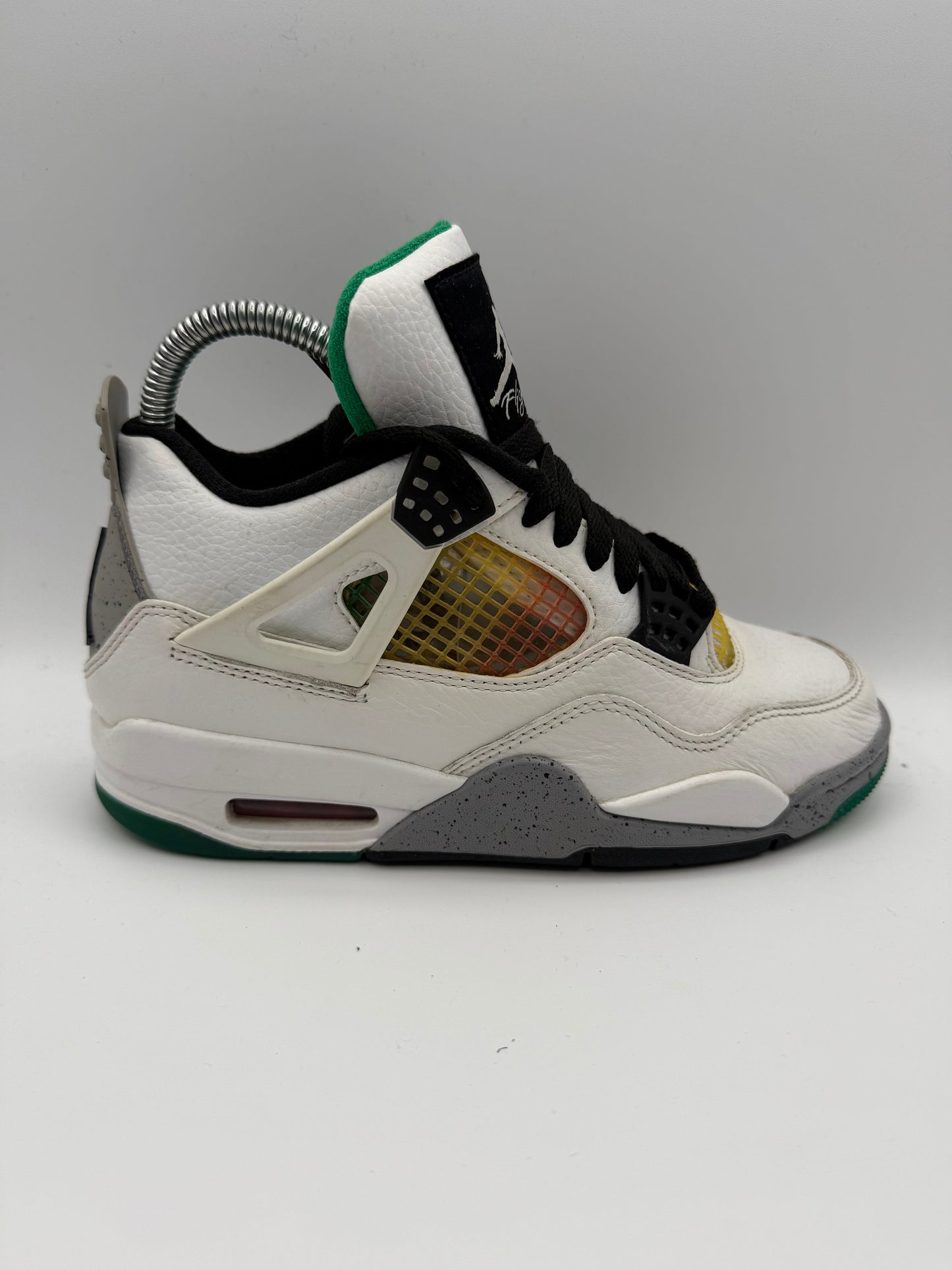 L2003 Jordan 4 Retro Lucid Green Rasta (Women's) UK 3.5 - RecycledStreetwear