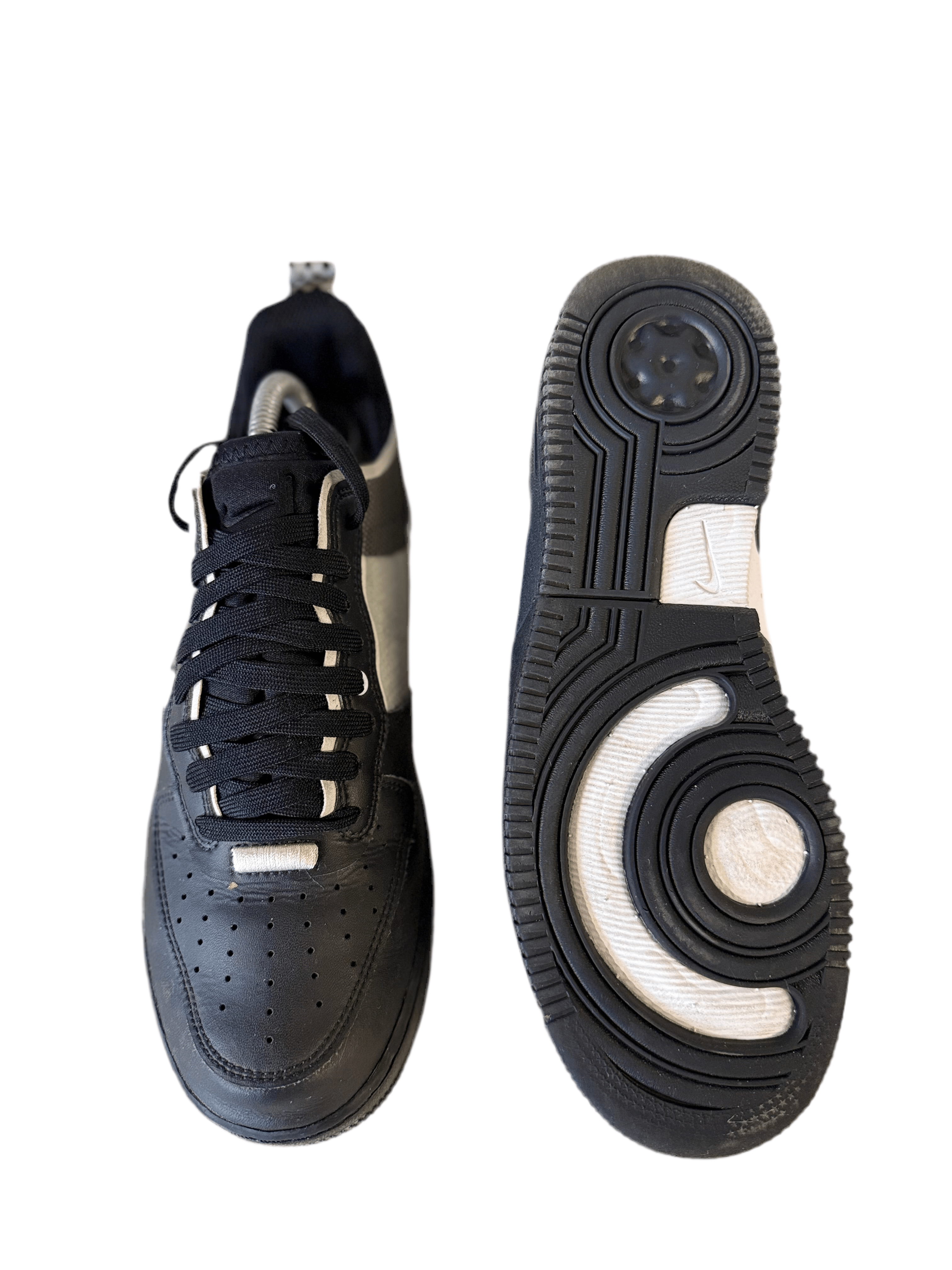 Nike Air Force 1 Low React 'Black White' uk 7 - RecycledStreetwear