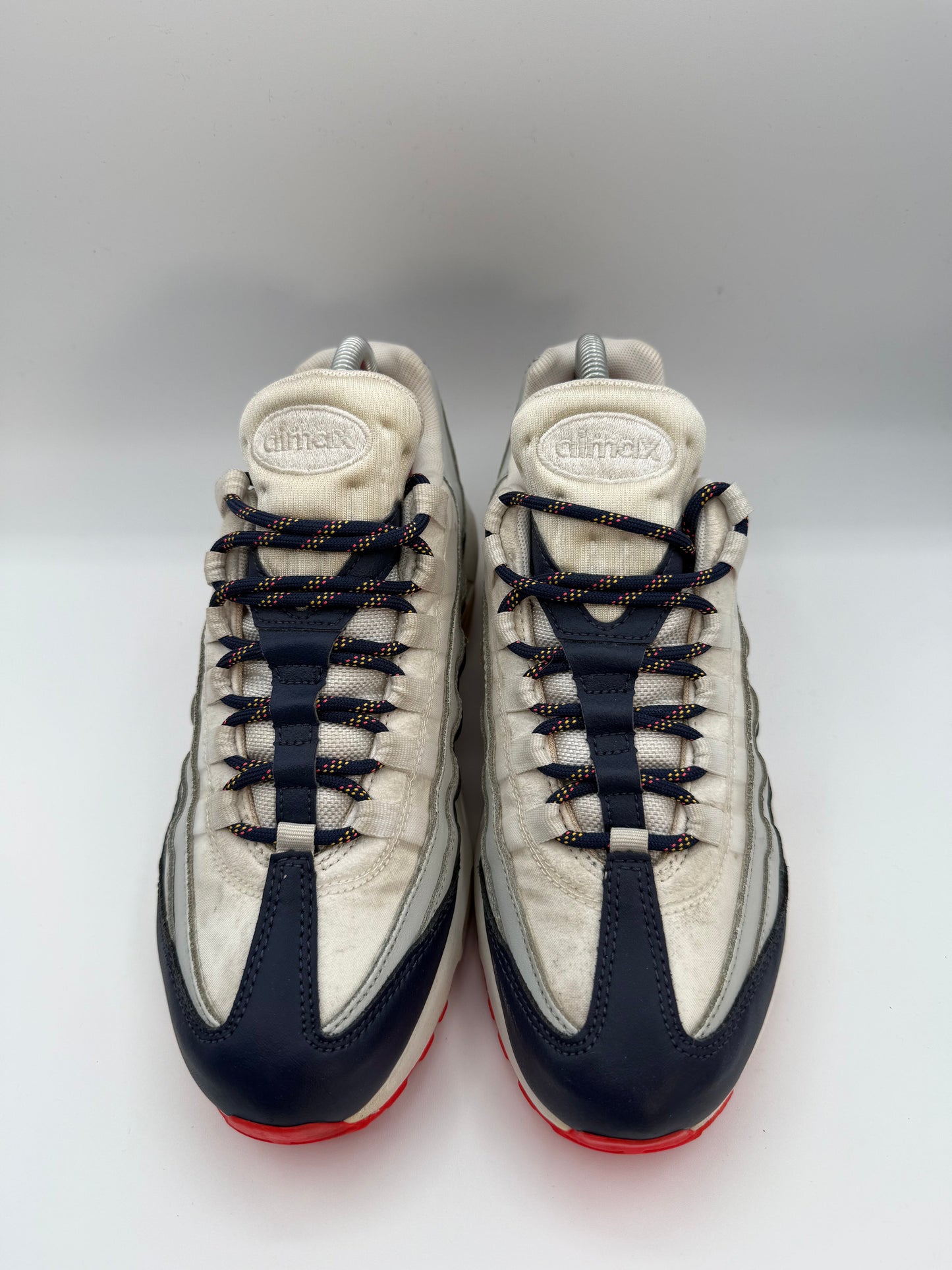 Nike Air Max 95 Navy Orange UK 6 - RecycledStreetwear