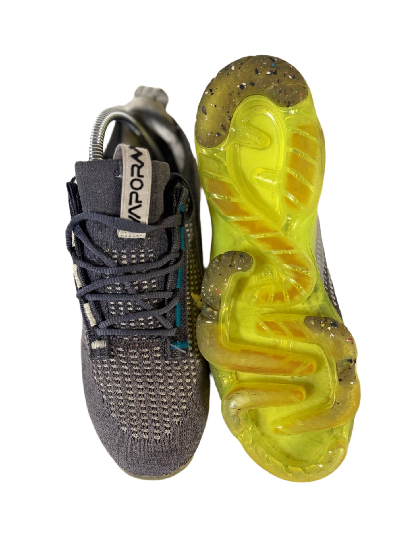 Nike Air VaporMax 2021 FK 'Dark Grey Barely Volt' (GS) uk 5 - RecycledStreetwear