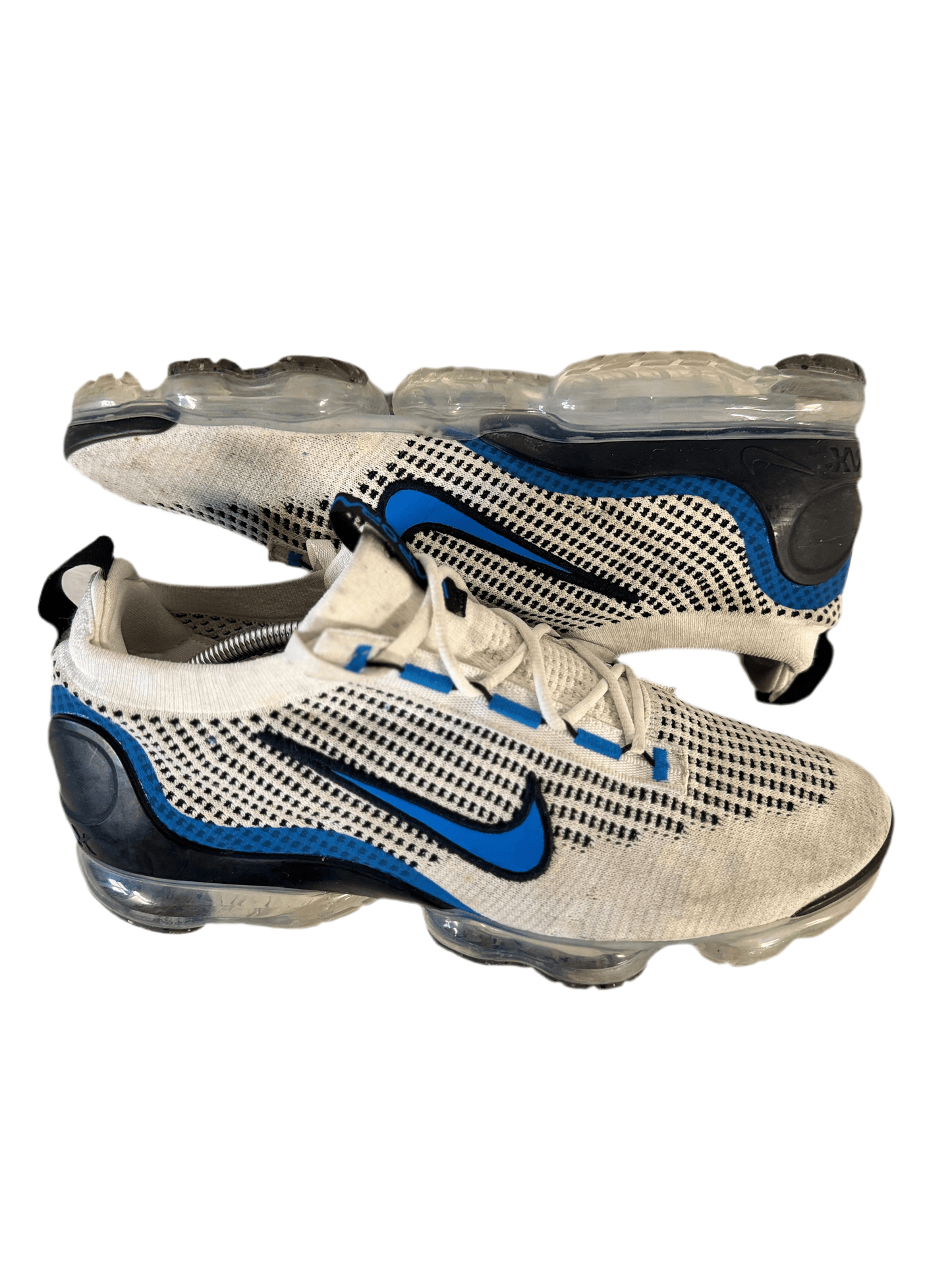 Nike Air VaporMax 2021 Flyknit 'White Black Photo Blue' uk 11 - RecycledStreetwear