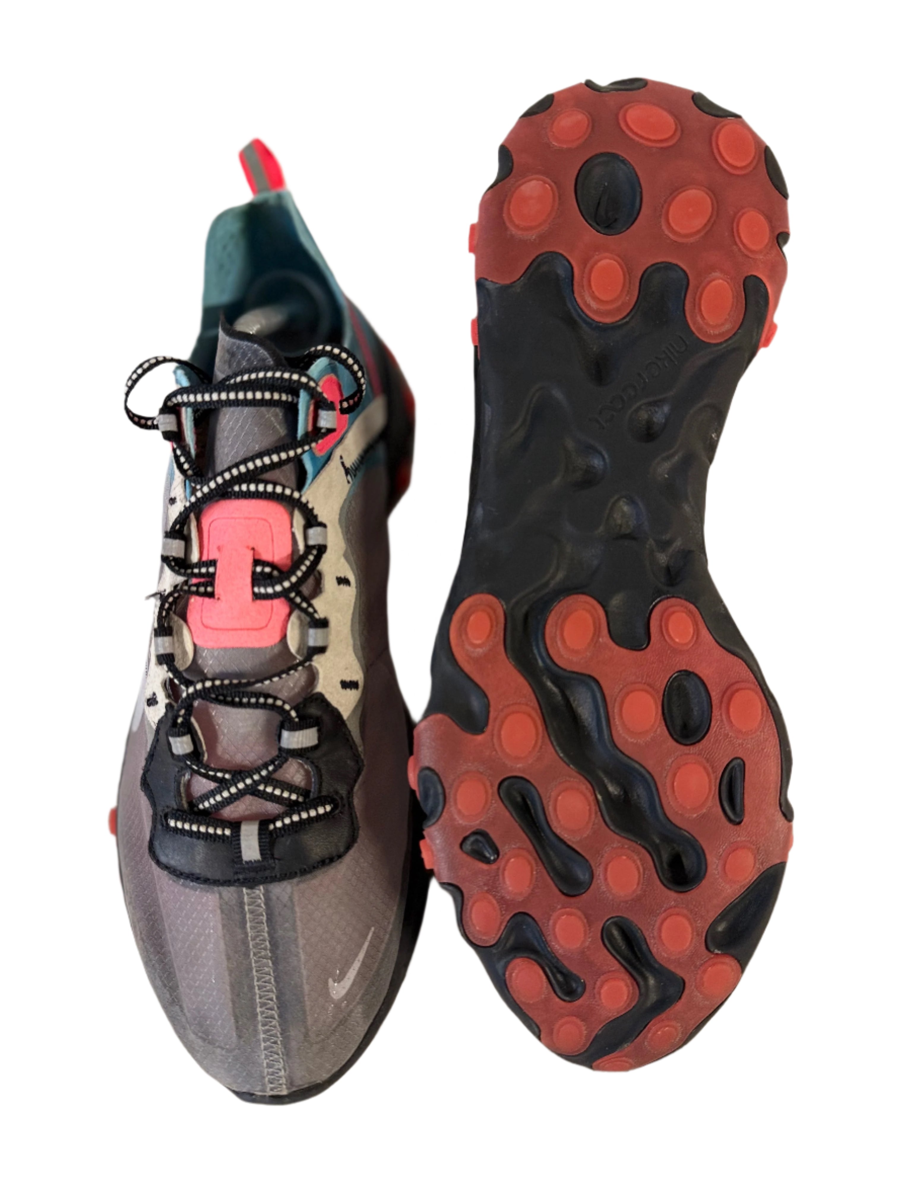 Nike React Element 87 'Blue Chill Solar Red' uk 9 - RecycledStreetwear