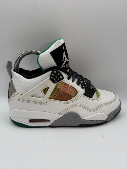 Jordan 4 Retro Lucid Green Rasta UK 3.5 - RecycledStreetwear