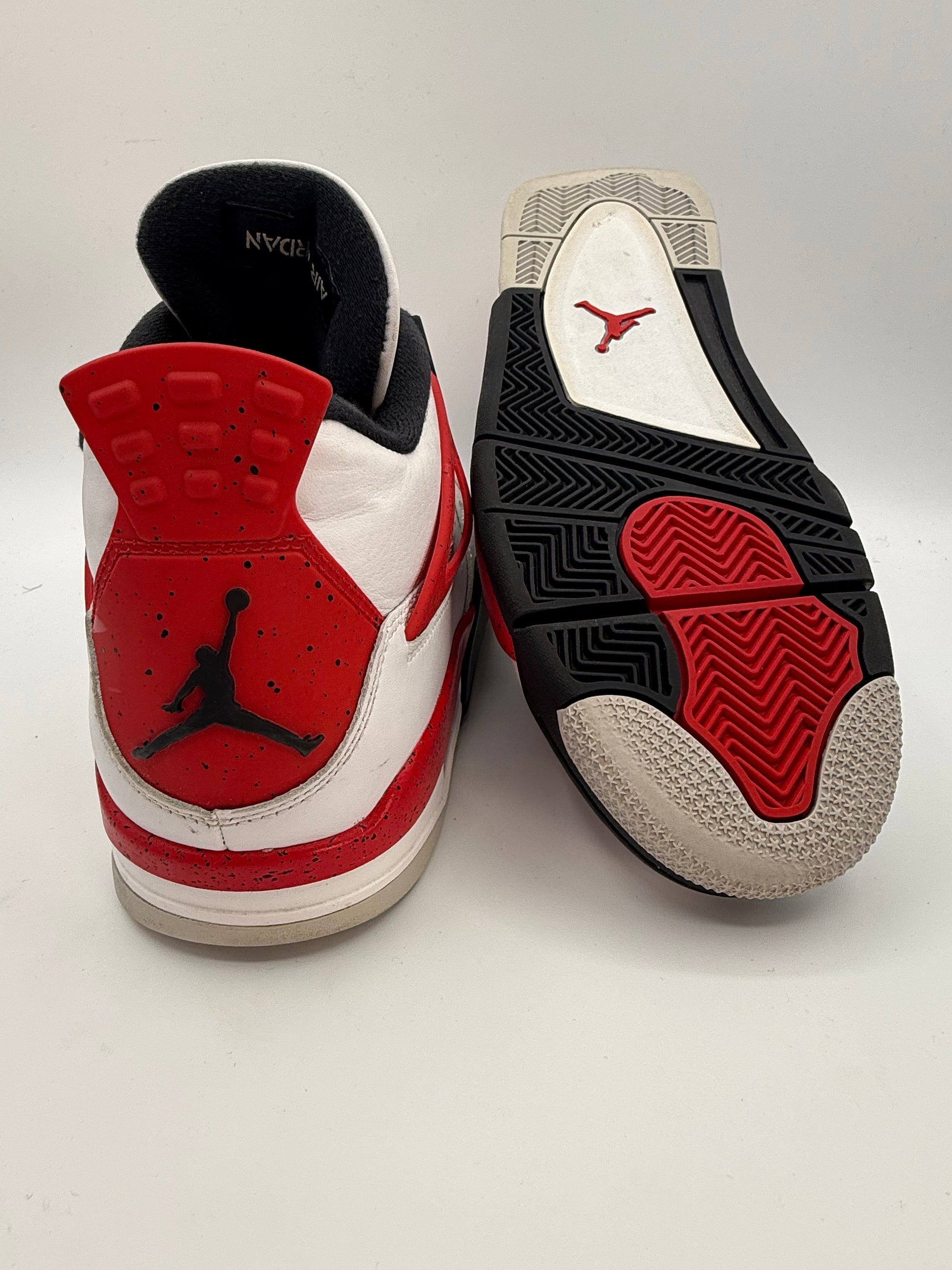 Jordan 4 Retro Red Cement UK 9 - RecycledStreetwear