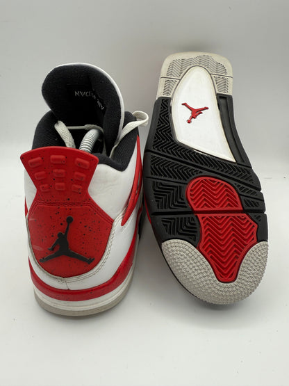 L1616 Jordan 4 Retro Red Cement UK 7.5 - RecycledStreetwear