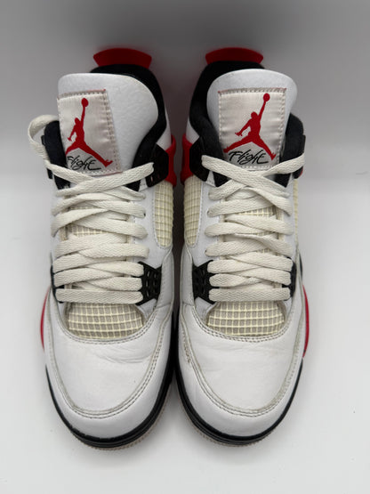 L1616 Jordan 4 Retro Red Cement UK 7.5 - RecycledStreetwear