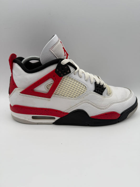 L1617 Jordan 4 Retro Red Cement UK 9.5 - RecycledStreetwear