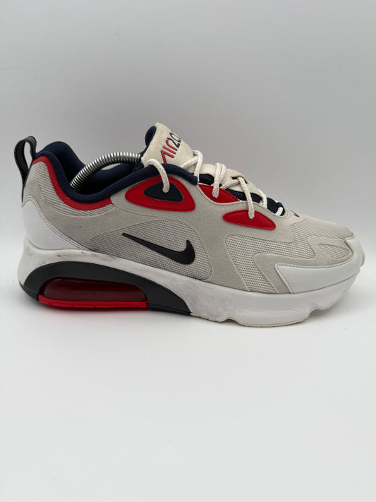 L1735 Nike Air Max 200 White Red Obsidian UK 9 - RecycledStreetwear