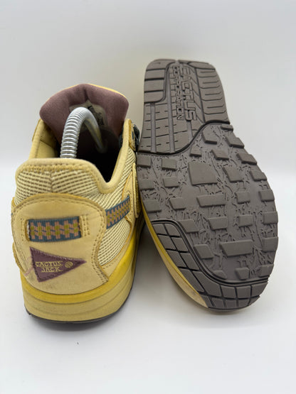 L1892 Nike Air Max 1 Travis Scott Cactus Jack Saturn Gold UK 7 - RecycledStreetwear