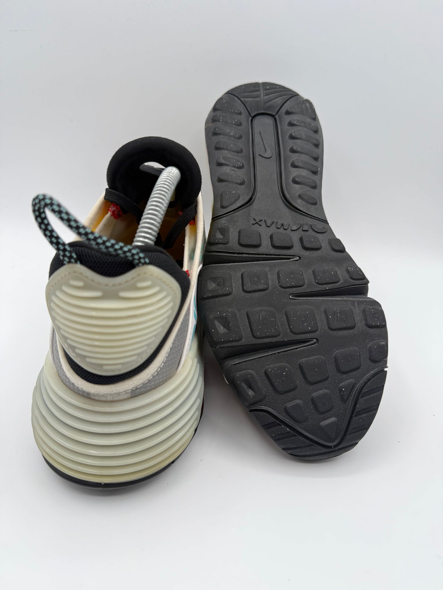 L1952 Nike Air Max 2090 White Speed Yellow Bleached Aqua UK 7 - RecycledStreetwear