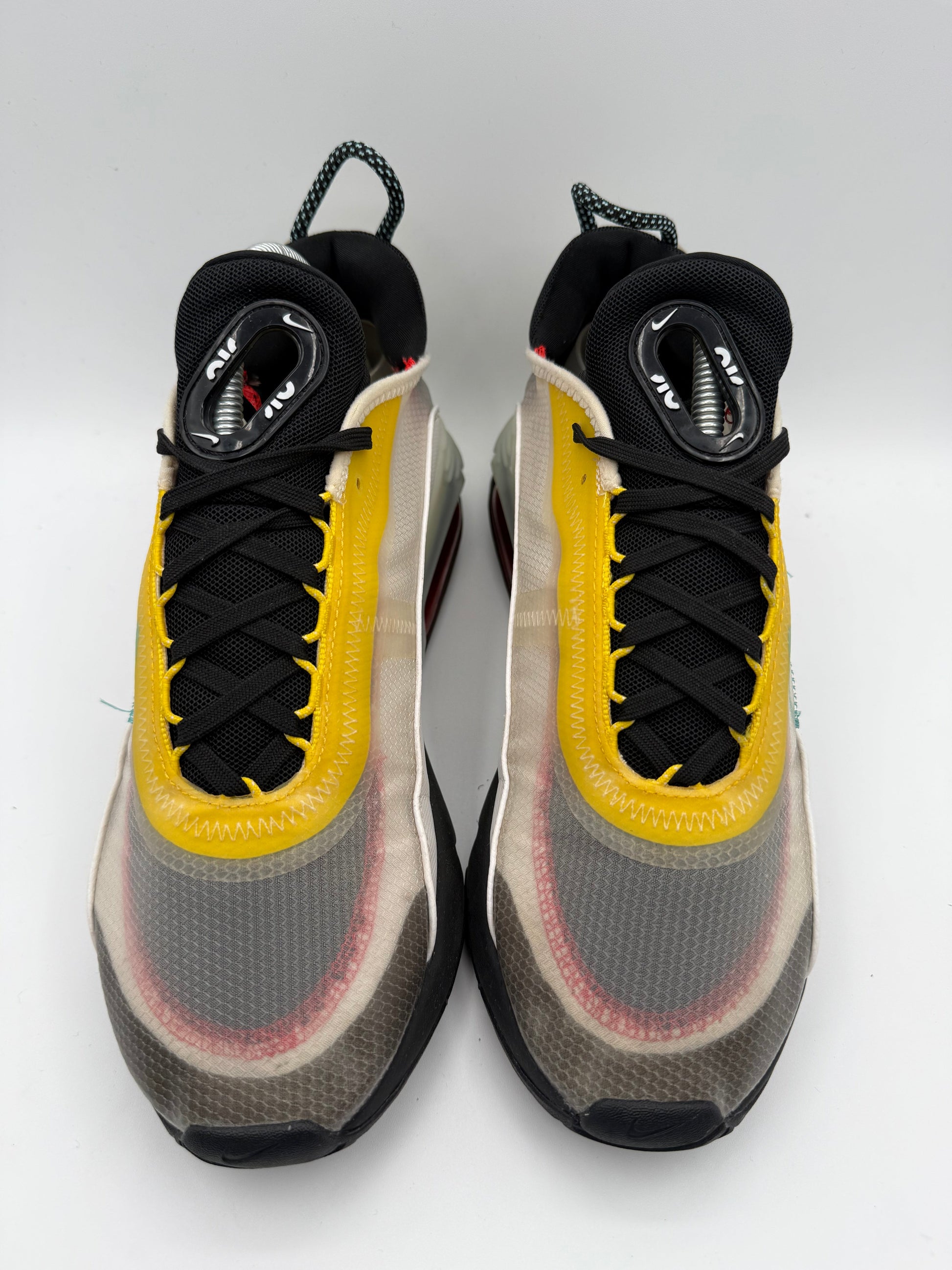 L1952 Nike Air Max 2090 White Speed Yellow Bleached Aqua UK 7 - RecycledStreetwear