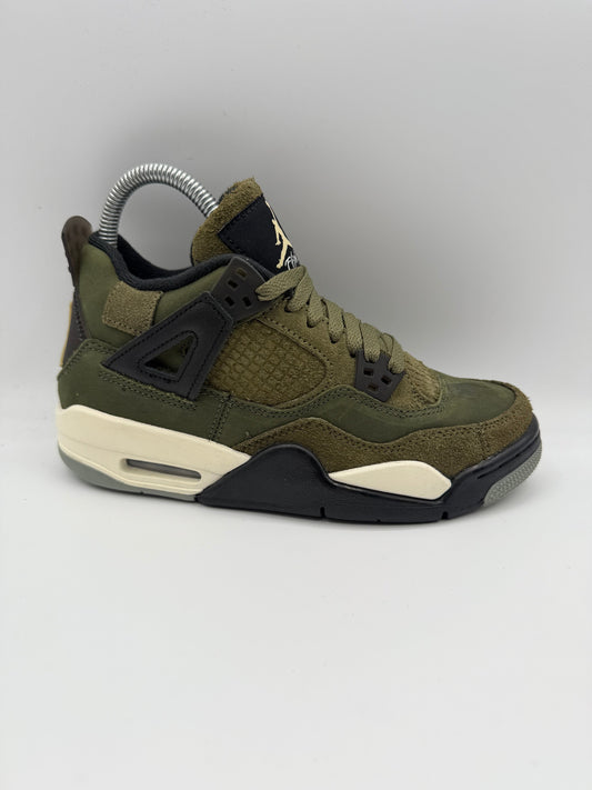 L2054 Jordan 4 Retro SE Craft Medium Olive (GS) UK 4 - RecycledStreetwear