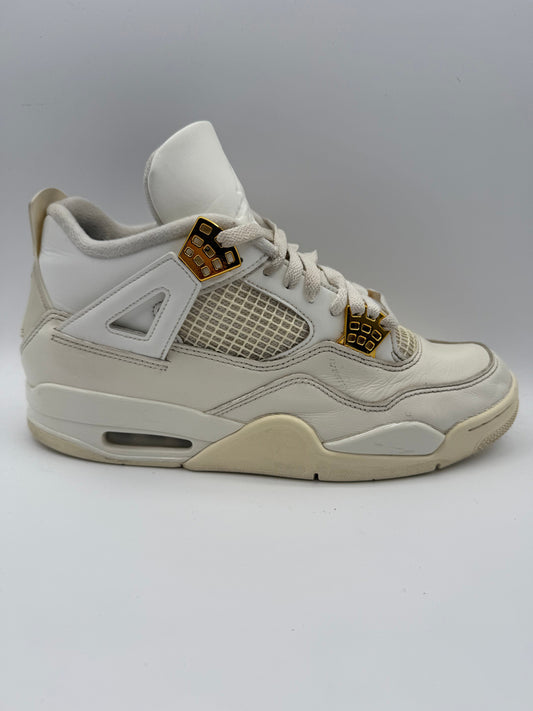 L2104 Jordan 4 Retro Metallic Gold UK 9.5 - RecycledStreetwear