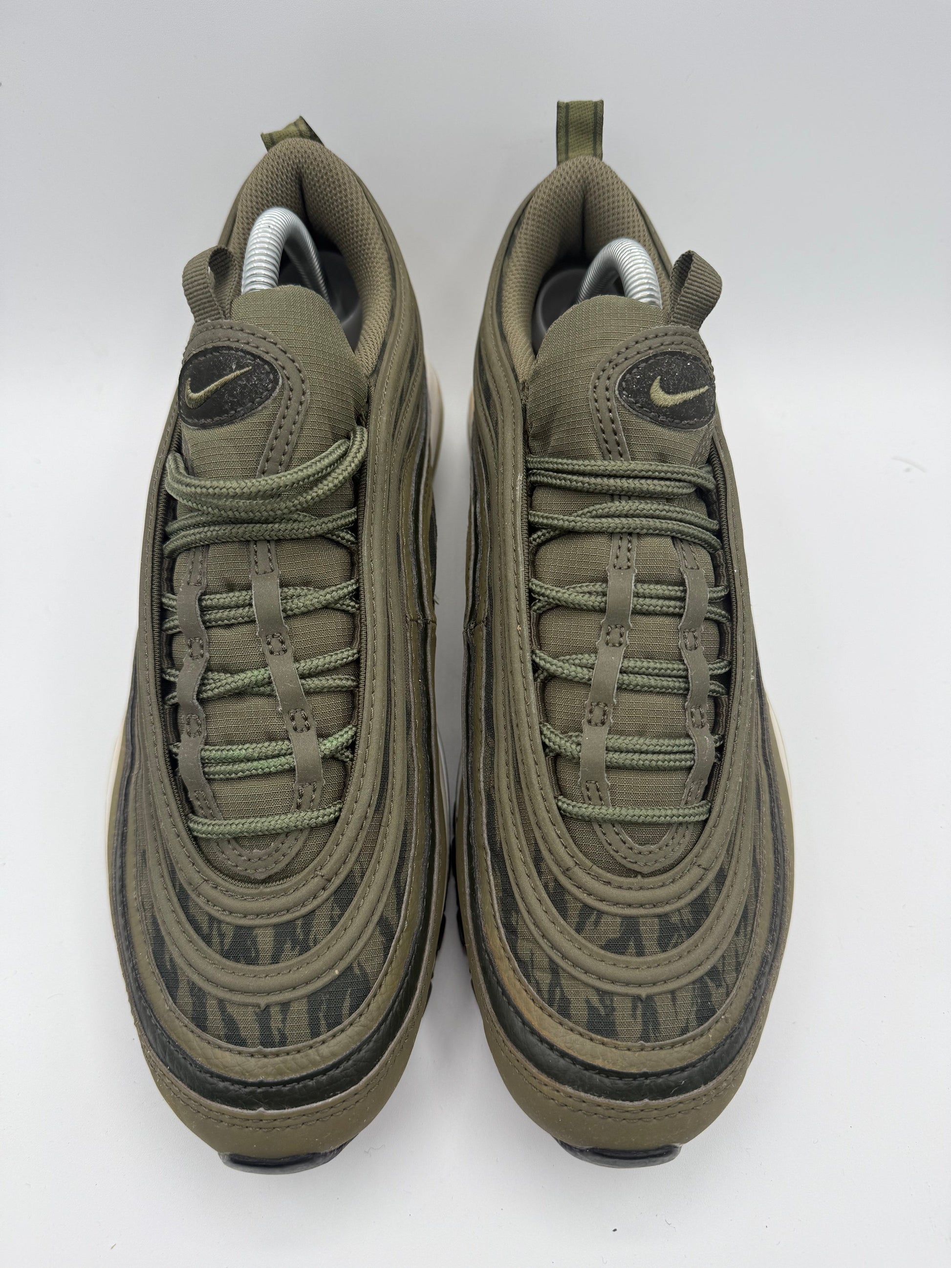 L2134 Nike Air Max 97 Tiger Camo Olive UK 8 - RecycledStreetwear