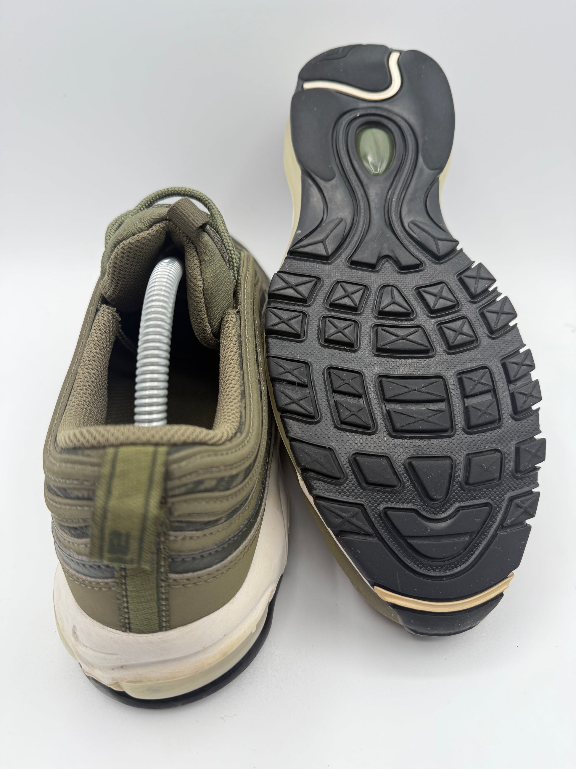 L2134 Nike Air Max 97 Tiger Camo Olive UK 8 - RecycledStreetwear