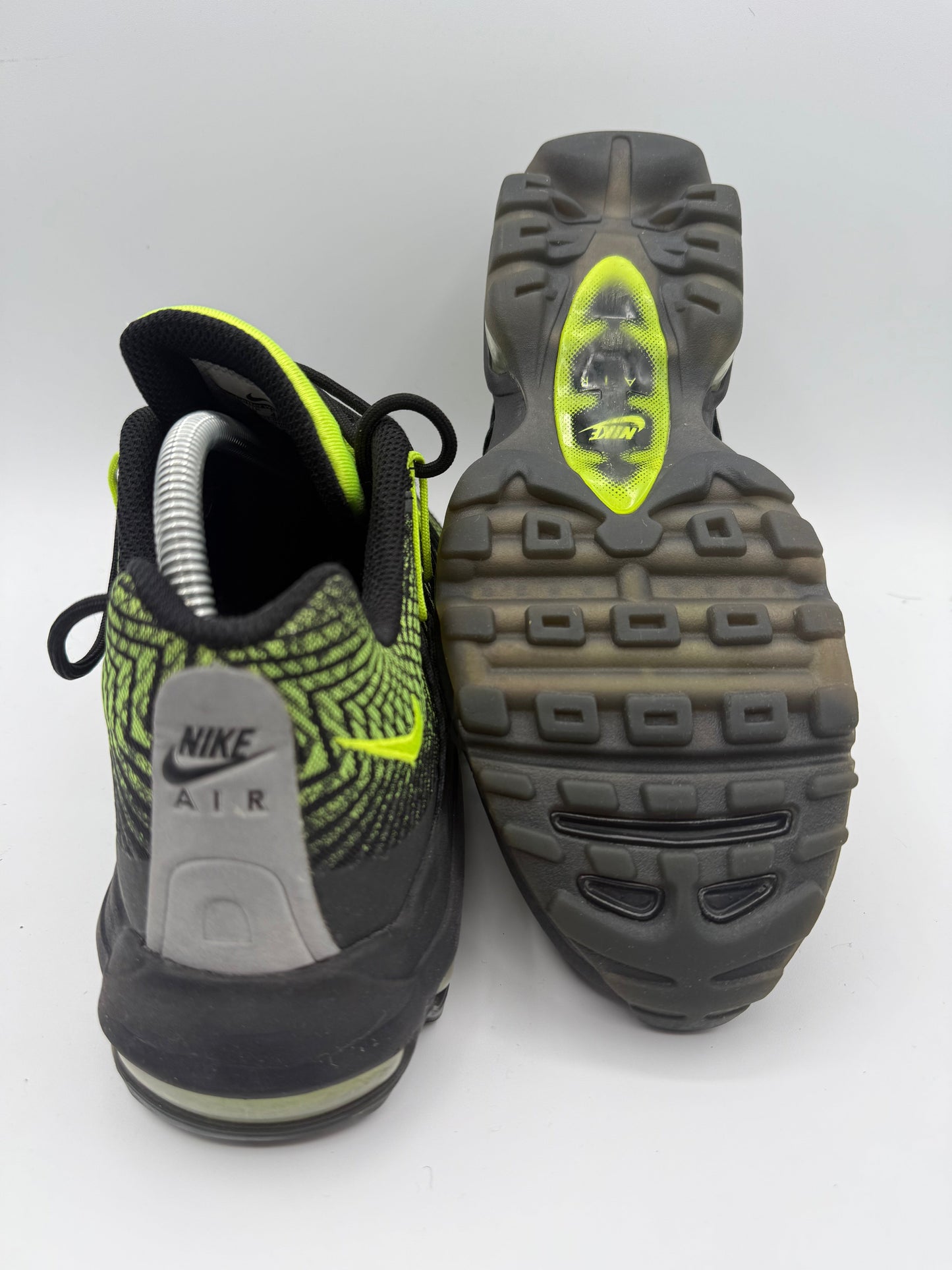 L2173 Nike Air Max 95 Jacquard Black Volt UK 8 - RecycledStreetwear