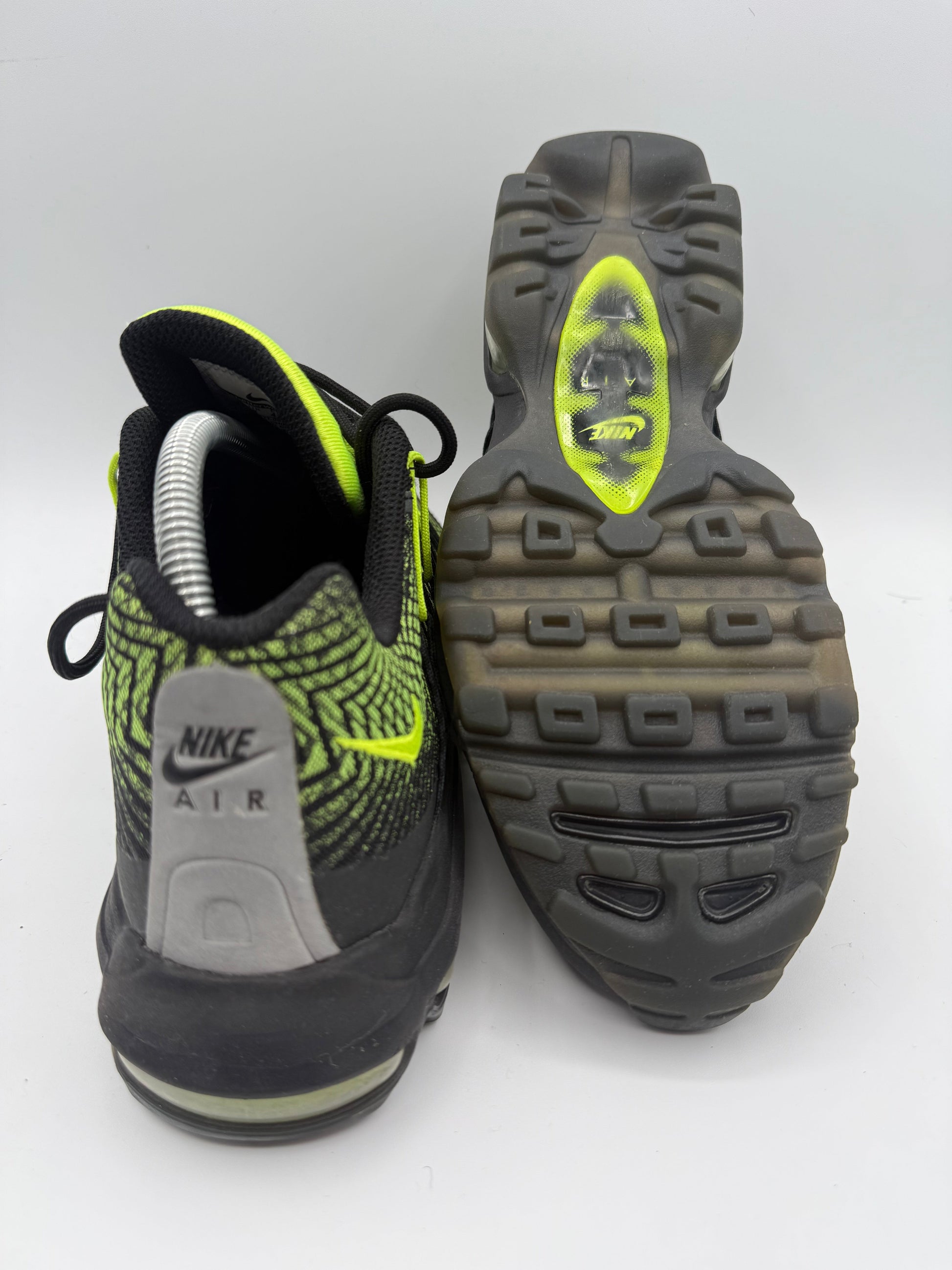 L2173 Nike Air Max 95 Jacquard Black Volt UK 8 - RecycledStreetwear