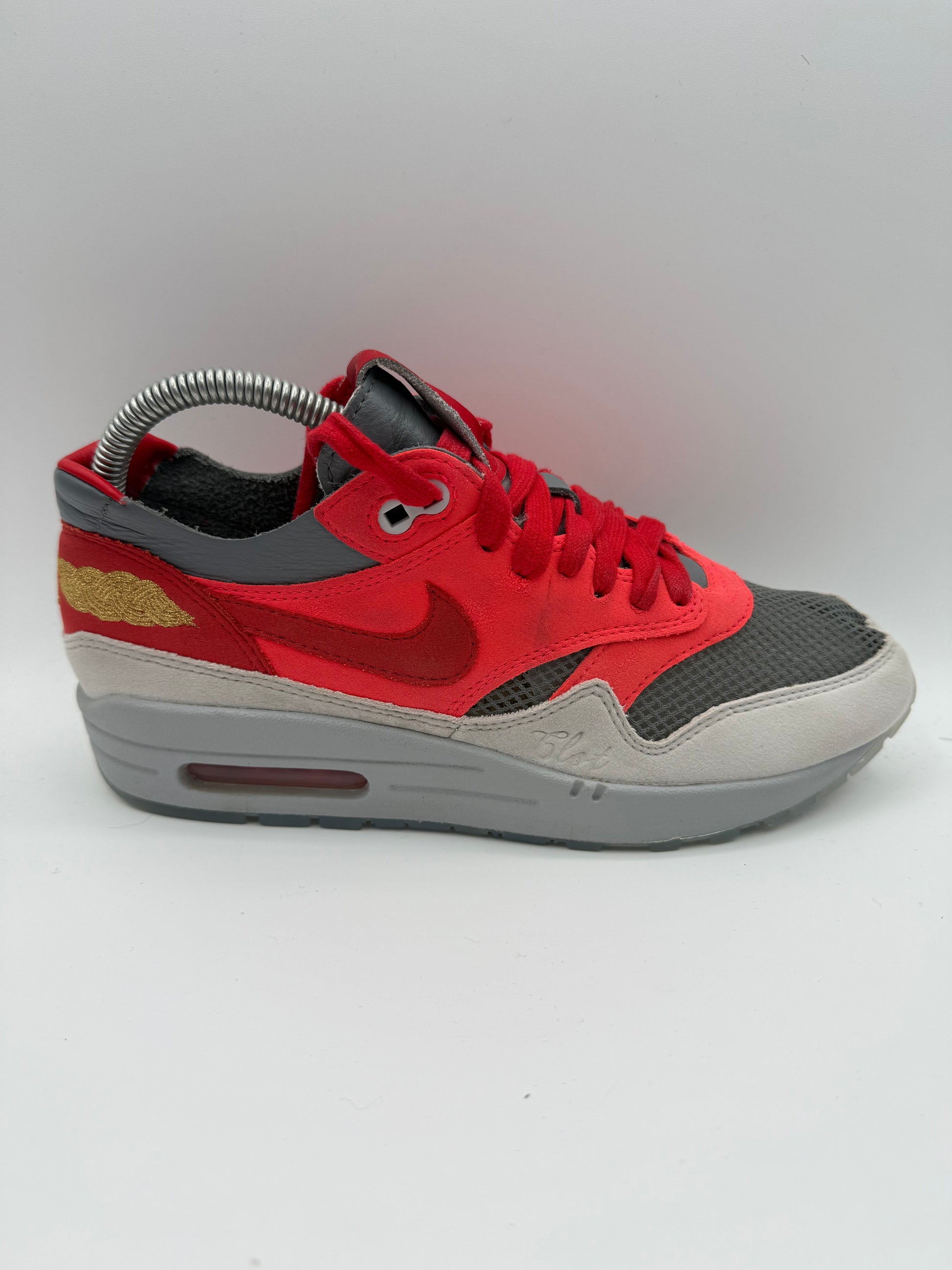 L2184 Nike Air Max 1 CLOT Kiss of Death Solar Red UK 5.5 - RecycledStreetwear