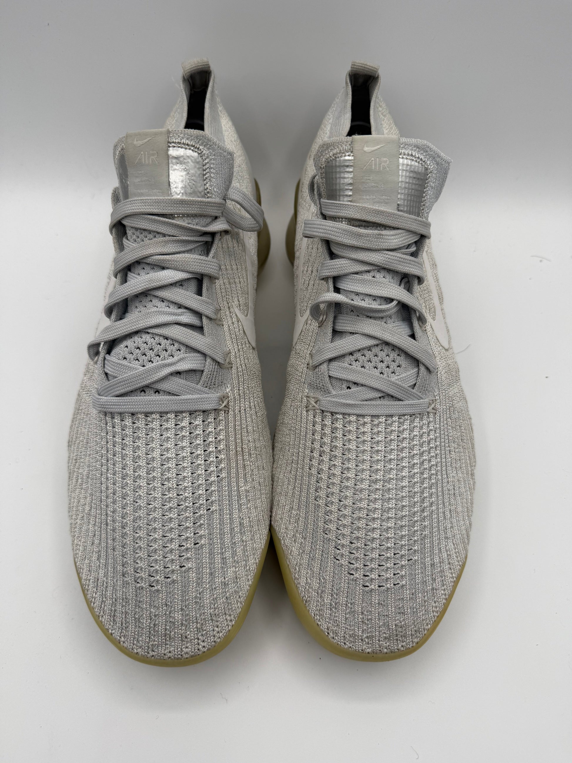L2197 Nike Air VaporMax Flyknit 3 White Pure Platinum UK 11 - RecycledStreetwear