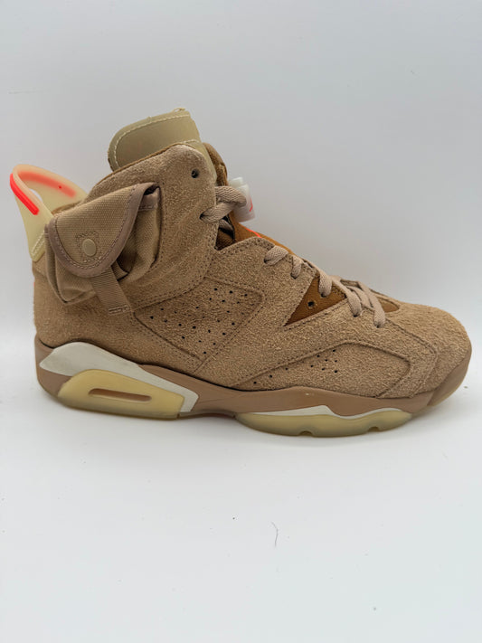 L2344 Jordan 6 Retro Travis Scott British Khaki UK 8.5 - RecycledStreetwear