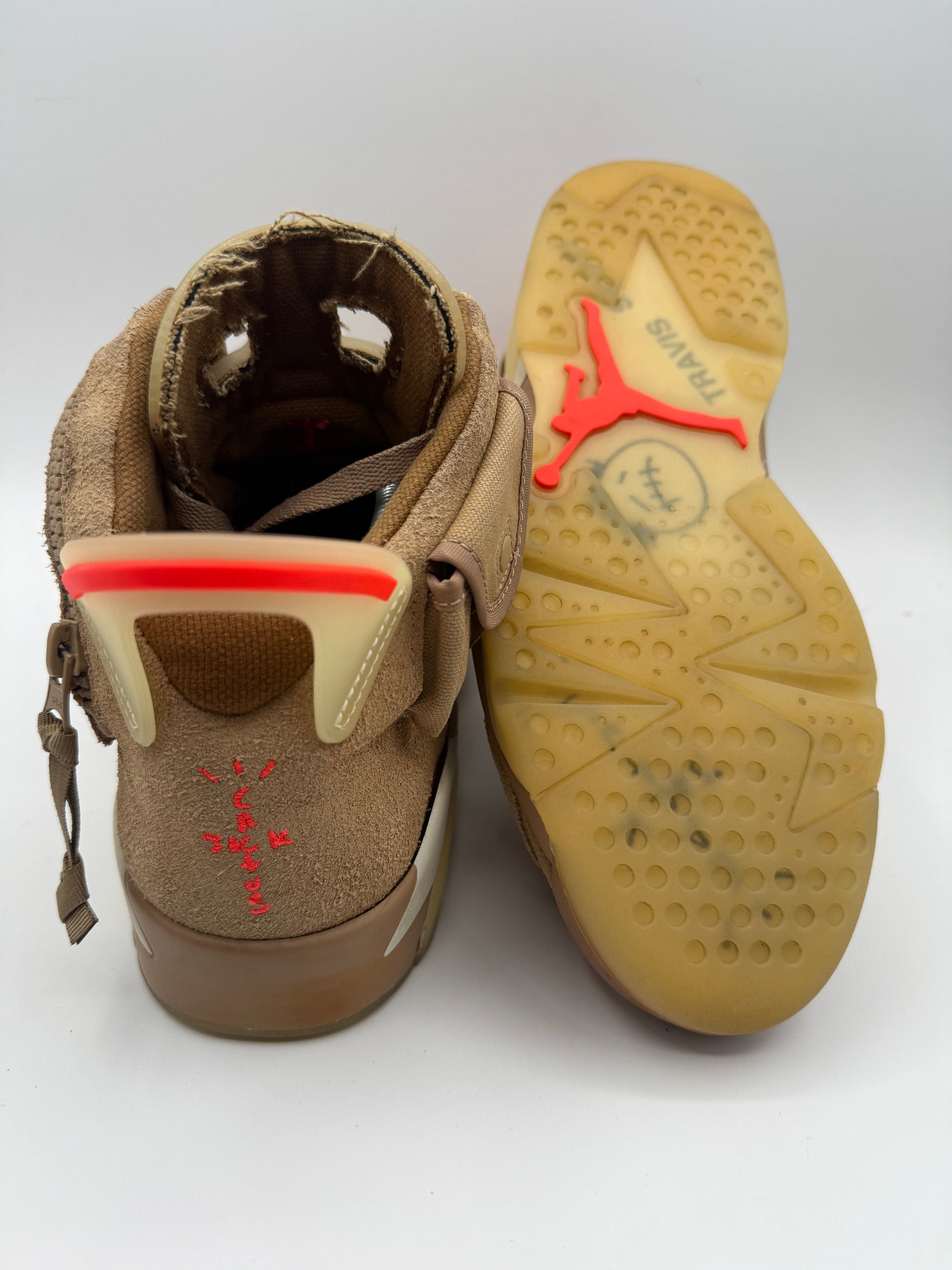 L2344 Jordan 6 Retro Travis Scott British Khaki UK 8.5 - RecycledStreetwear