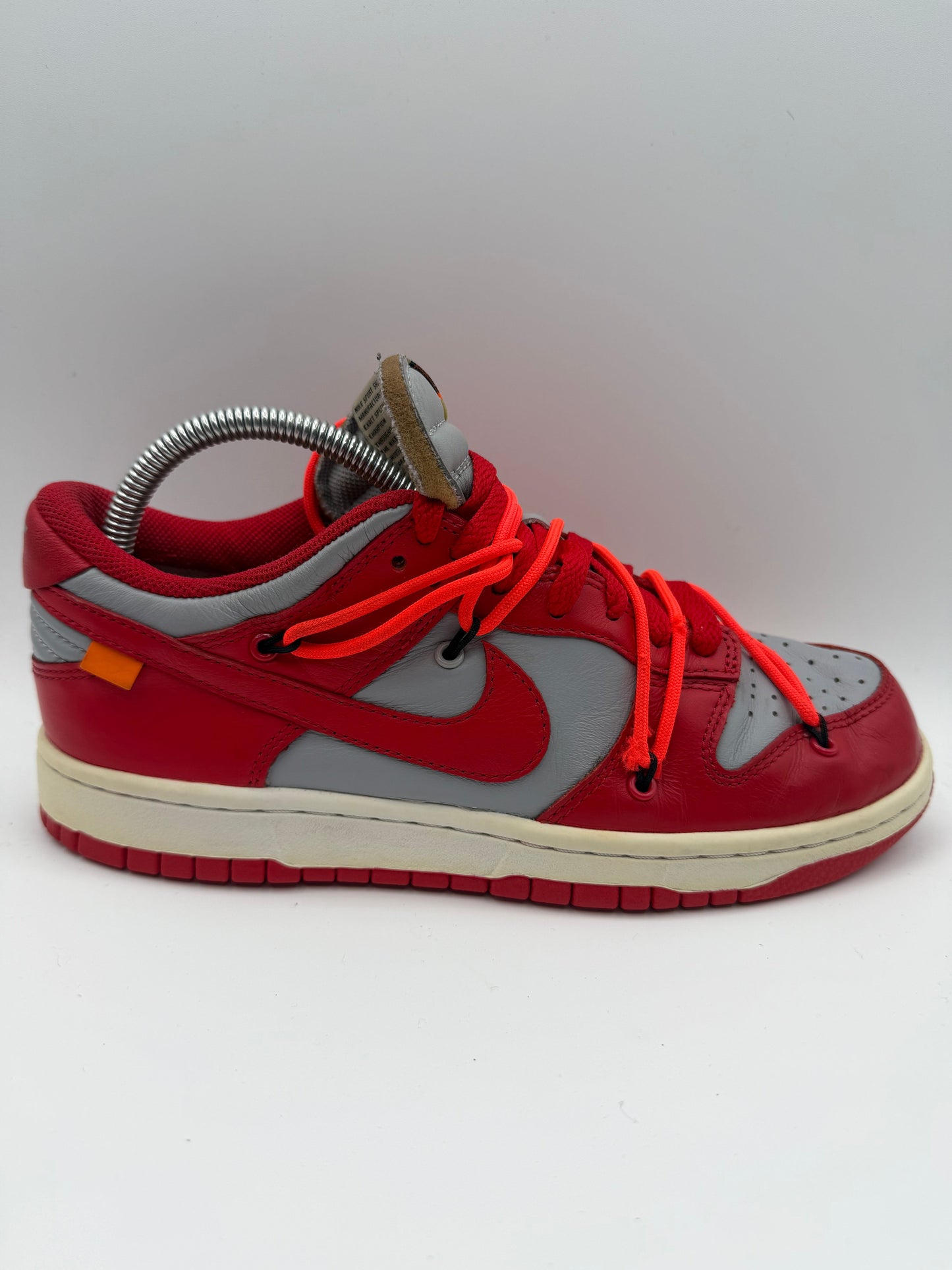 L2481 Nike Dunk Low Off - White University Red UK 6 - RecycledStreetwear