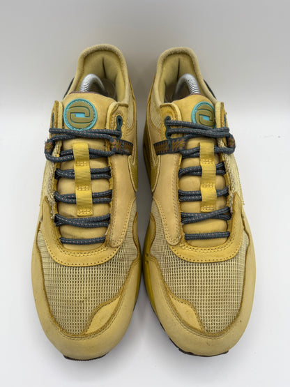L2483 Nike Air Max 1 Travis Scott Cactus Jack Saturn Gold UK 9.5 - RecycledStreetwear