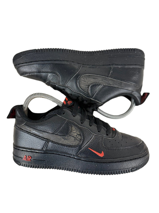 Nike Air Force 1 '07 LV8 'Reflective Swoosh - Black Crimson' UK 3.5 - RecycledStreetwear