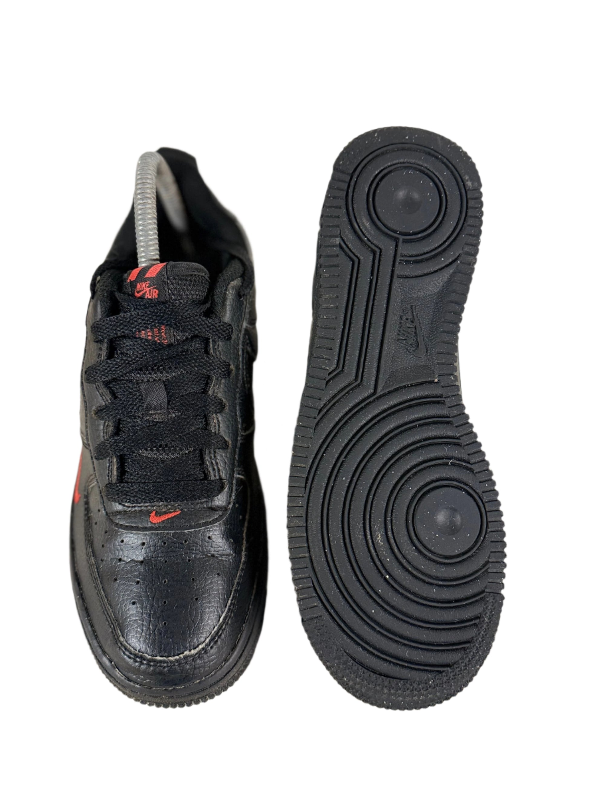 Nike Air Force 1 '07 LV8 'Reflective Swoosh - Black Crimson' UK 3.5 - RecycledStreetwear