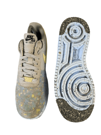 Nike Air Force 1 Crater 'Pure Platinum Barely Volt' uk 4.5 - RecycledStreetwear