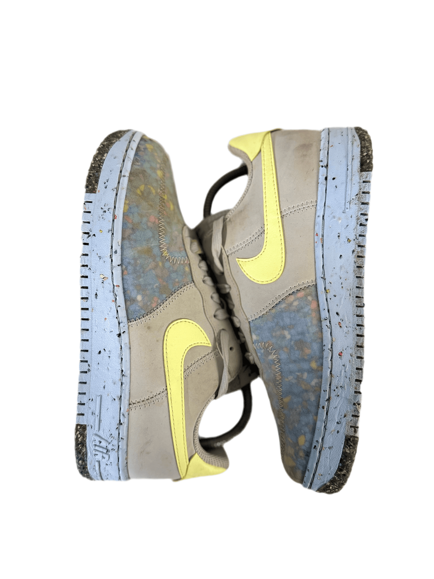 Nike Air Force 1 Crater 'Pure Platinum Barely Volt' uk 4.5 - RecycledStreetwear