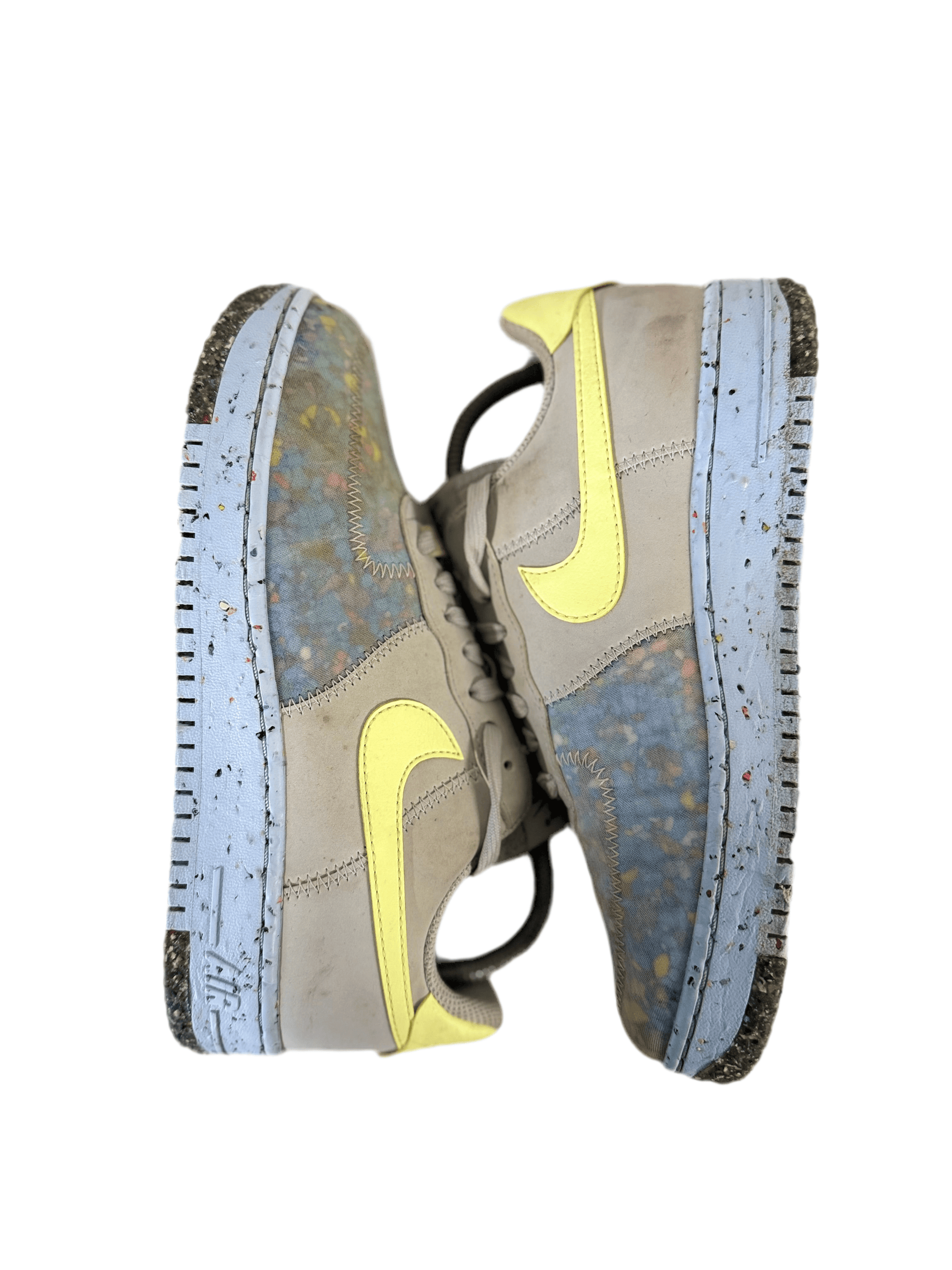 Nike Air Force 1 Crater 'Pure Platinum Barely Volt' uk 4.5 - RecycledStreetwear