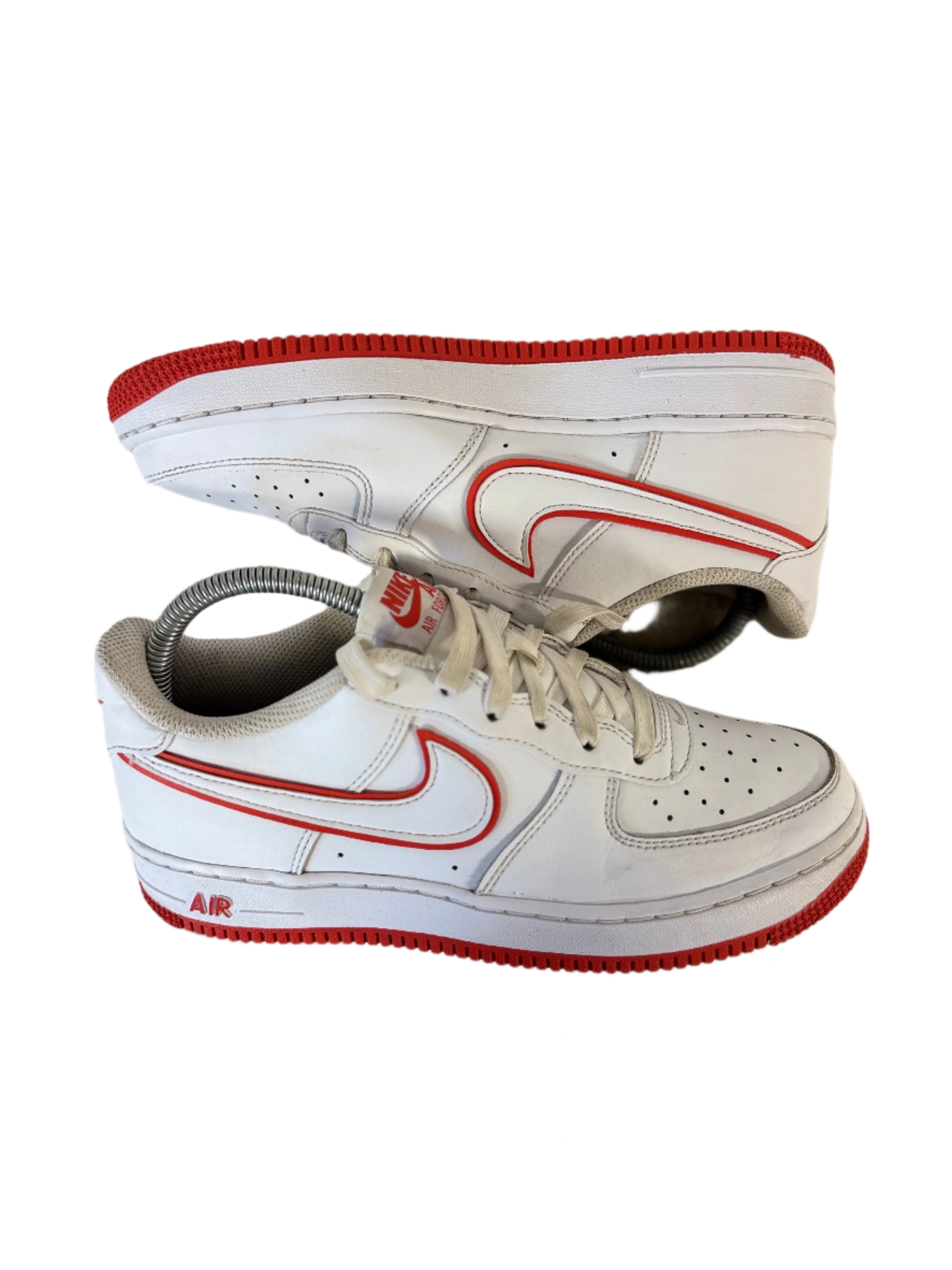 Nike Air Force 1 Low '07 White Picante Red' UK 5 - RecycledStreetwear