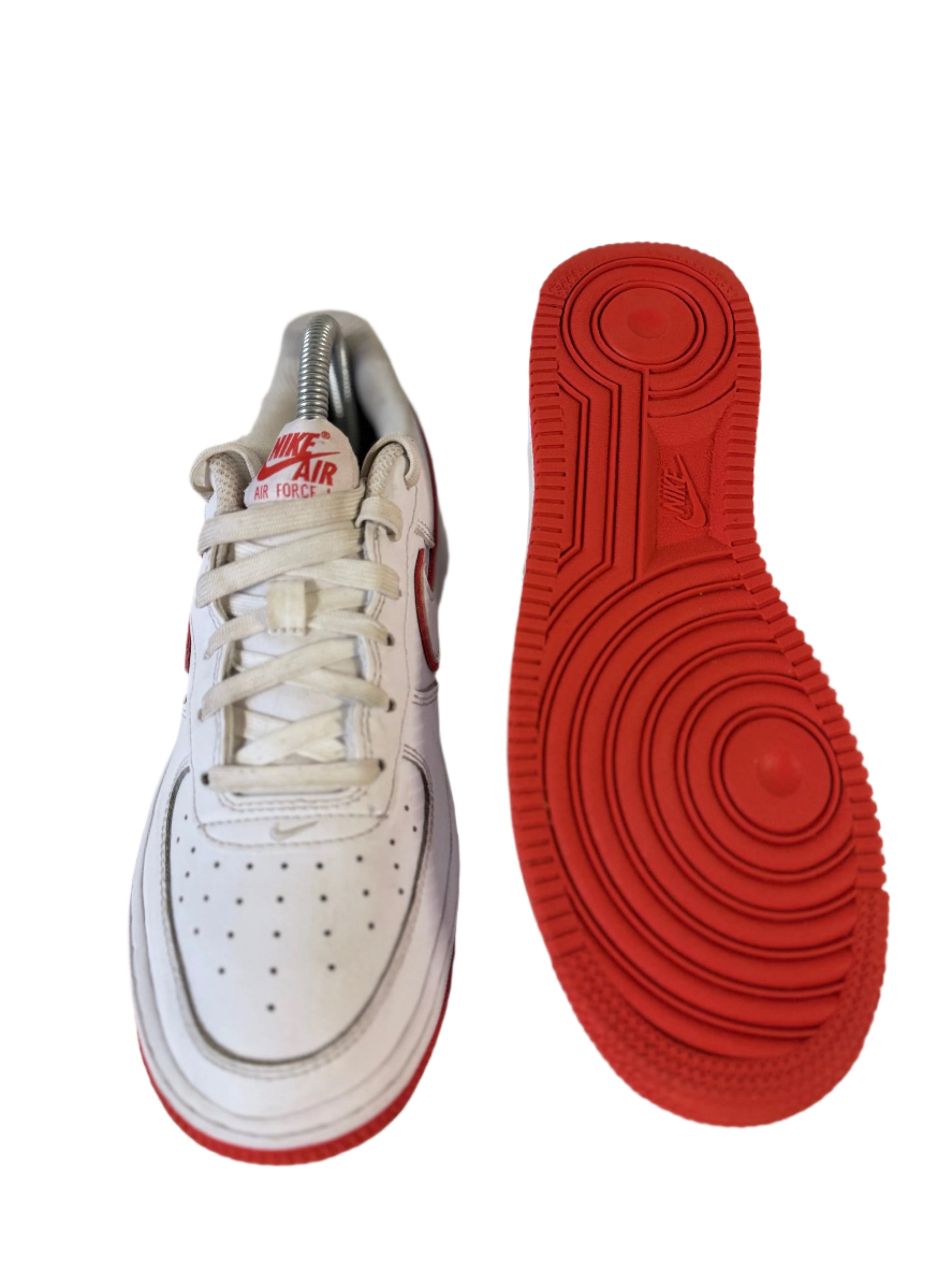 Nike Air Force 1 Low '07 White Picante Red' UK 5 - RecycledStreetwear