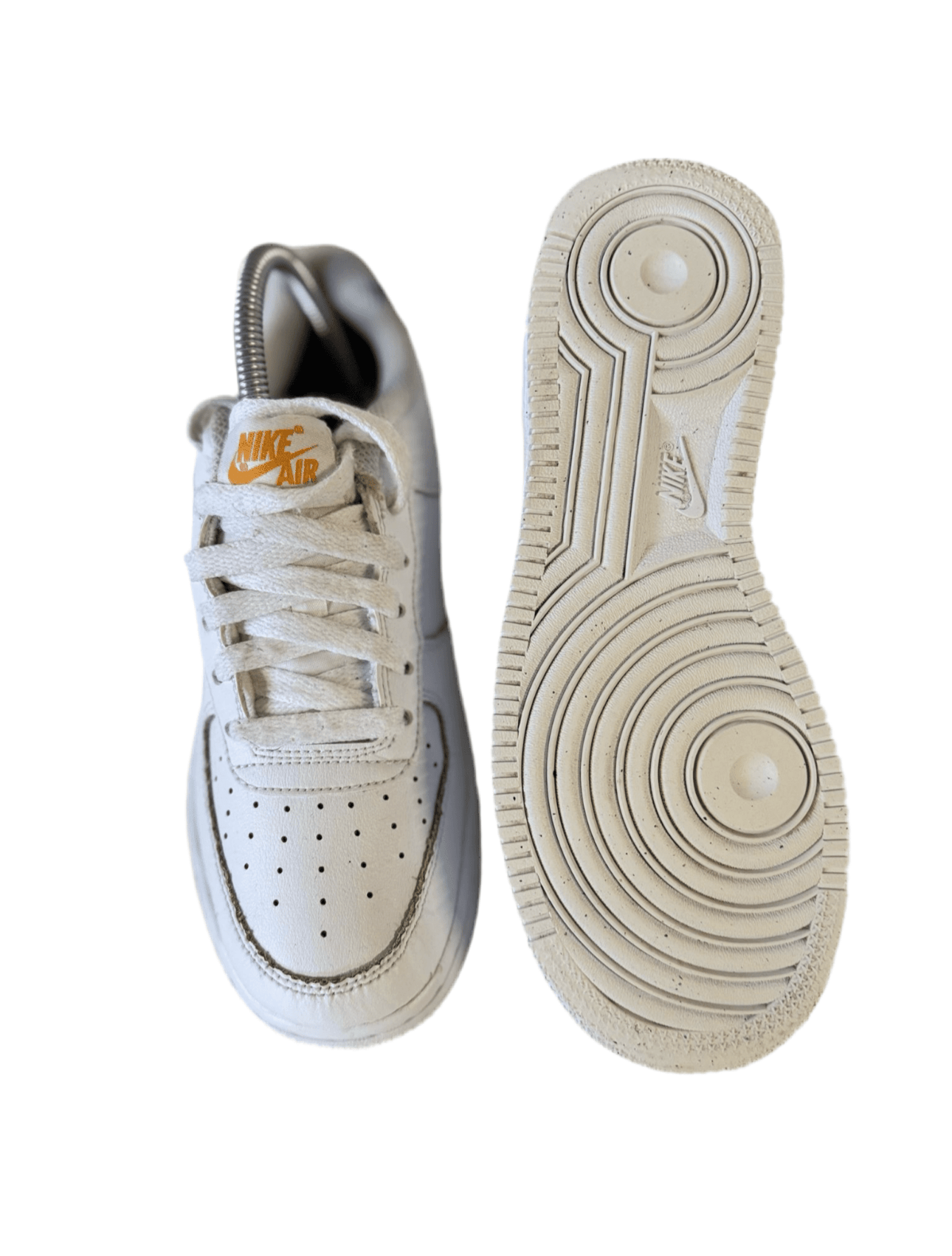 Nike Air Force 1 Low GS 'Multi Swoosh White Orange' uk 4 - RecycledStreetwear