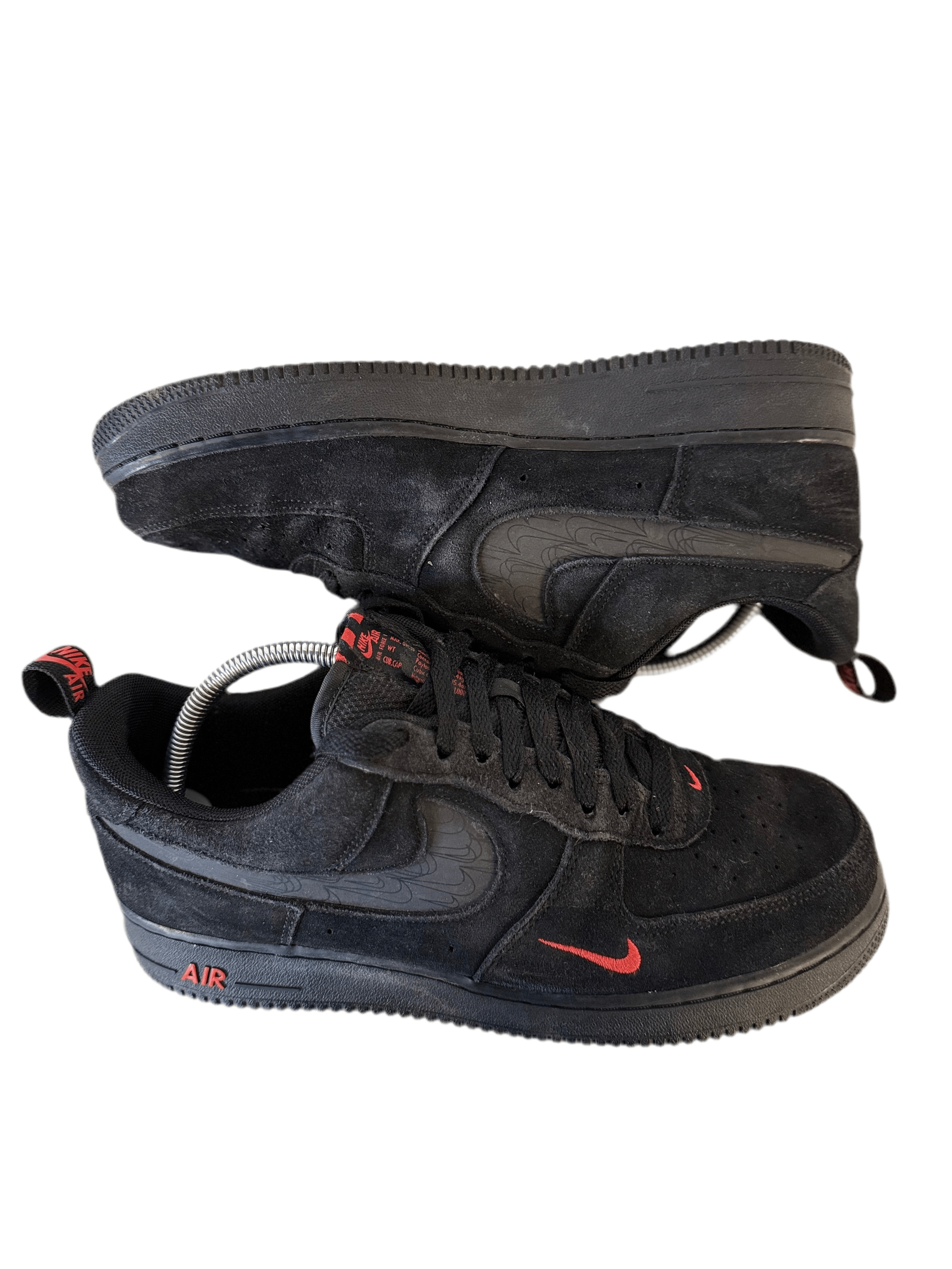 Nike Air Force 1 Low 'Multi - Swoosh Black Crimson' uk 8.5 - RecycledStreetwear