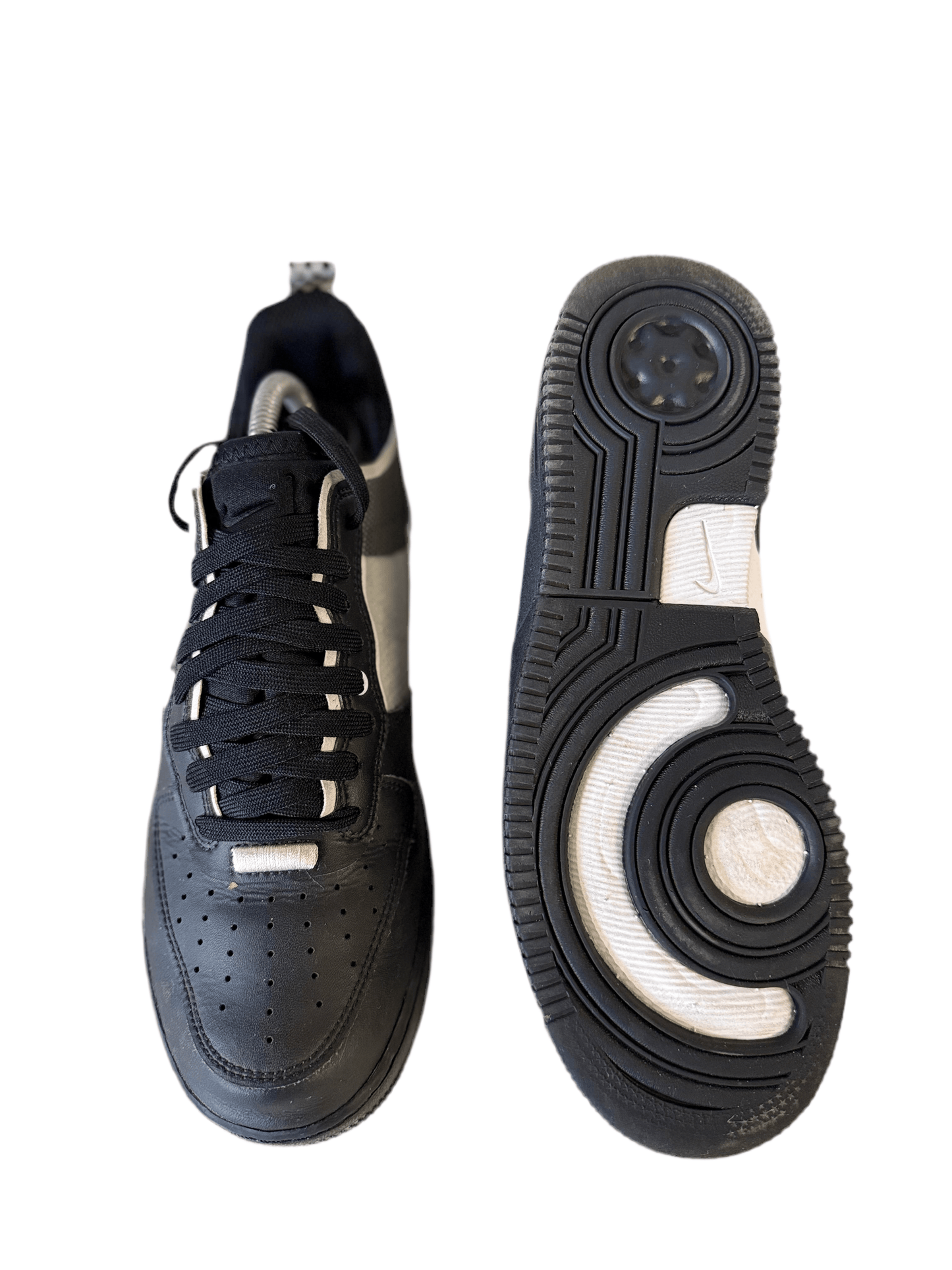 Nike Air Force 1 Low React 'Black White' uk 7 - RecycledStreetwear