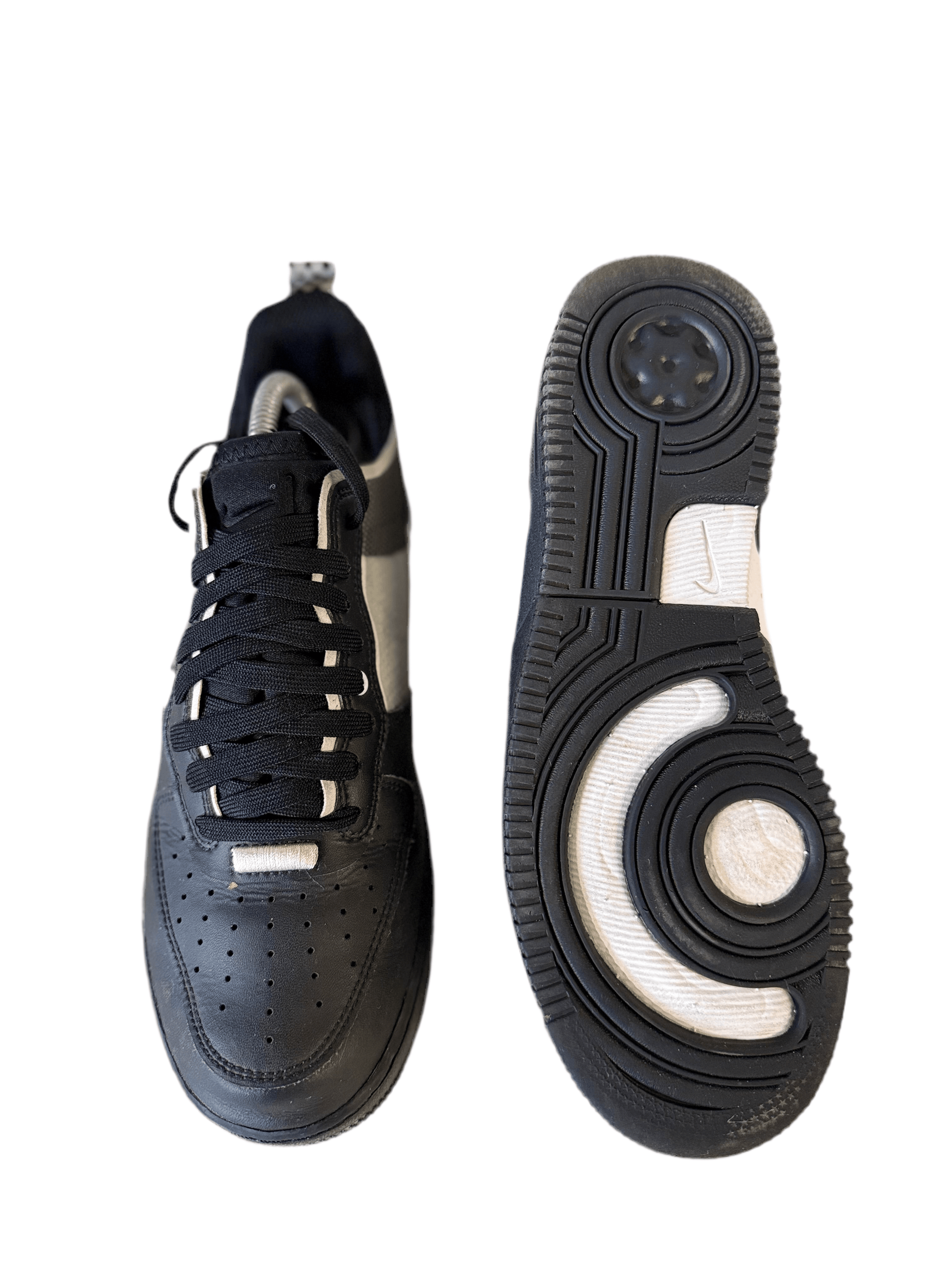 Nike Air Force 1 Low React 'Black White' uk 7 - RecycledStreetwear