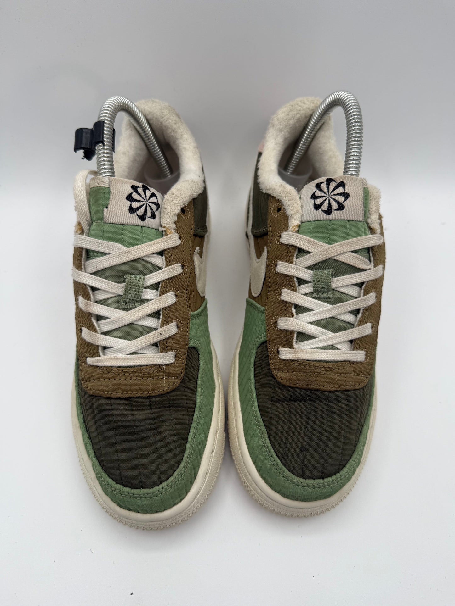 Nike Air Force 1 Low Toasty Oil Green (GS) UK 4 - RecycledStreetwear