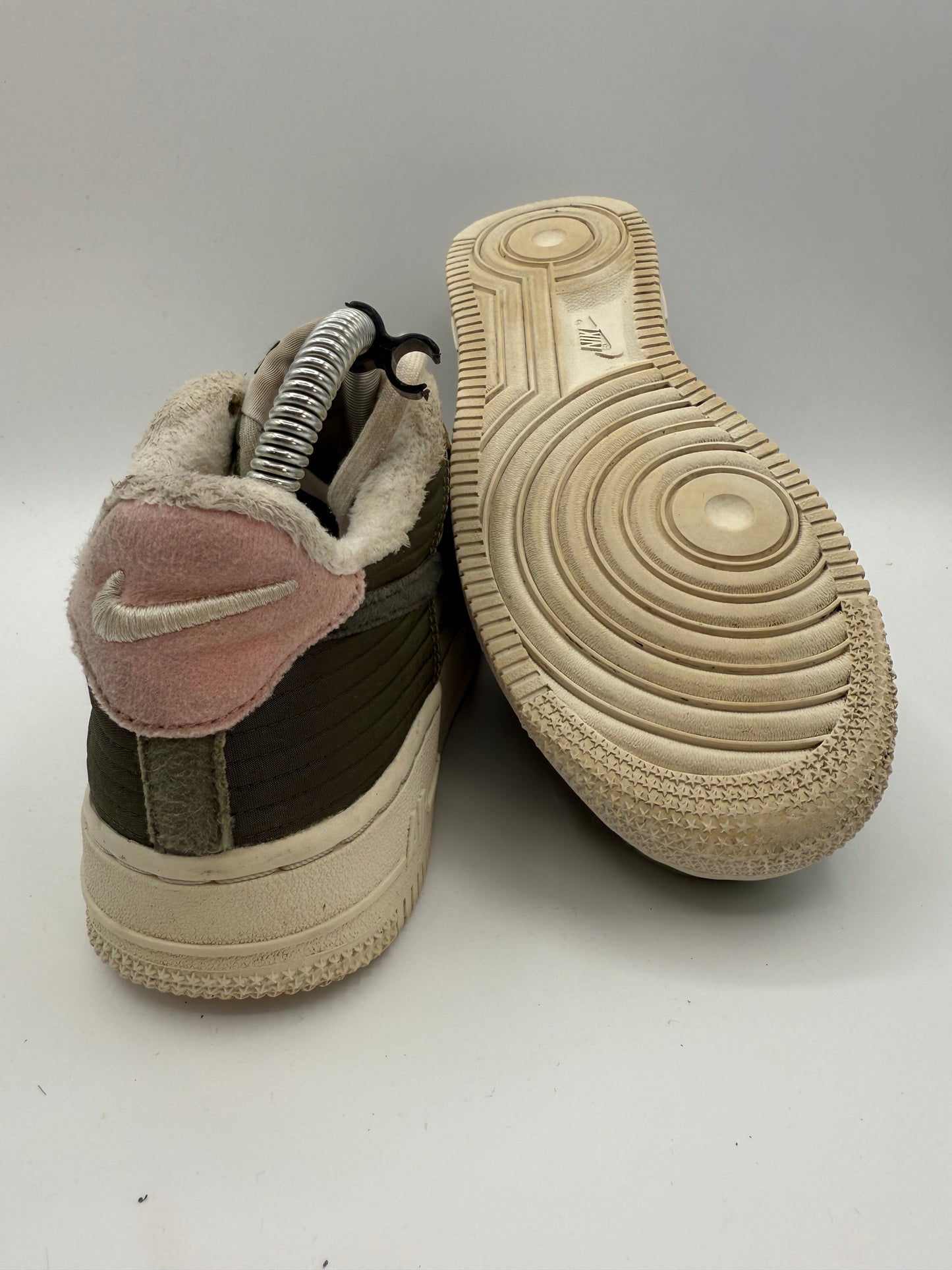 Nike Air Force 1 Low Toasty Oil Green (GS) UK 4 - RecycledStreetwear