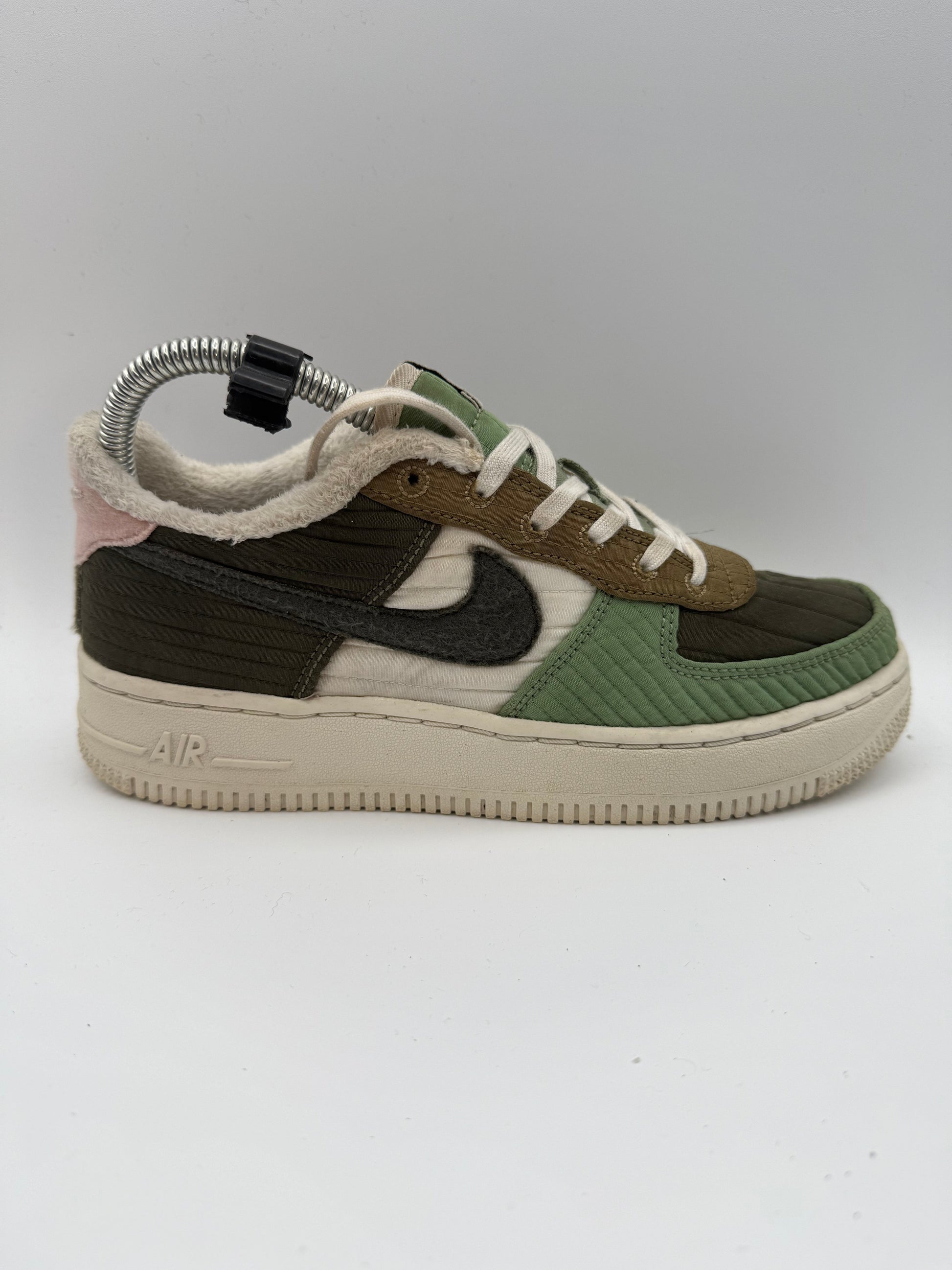 Nike Air Force 1 Low Toasty Oil Green (GS) UK 4 - RecycledStreetwear