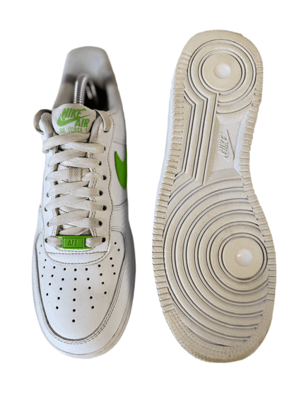 Nike Air Force 1 Low 'White Action Green' uk 7 - RecycledStreetwear