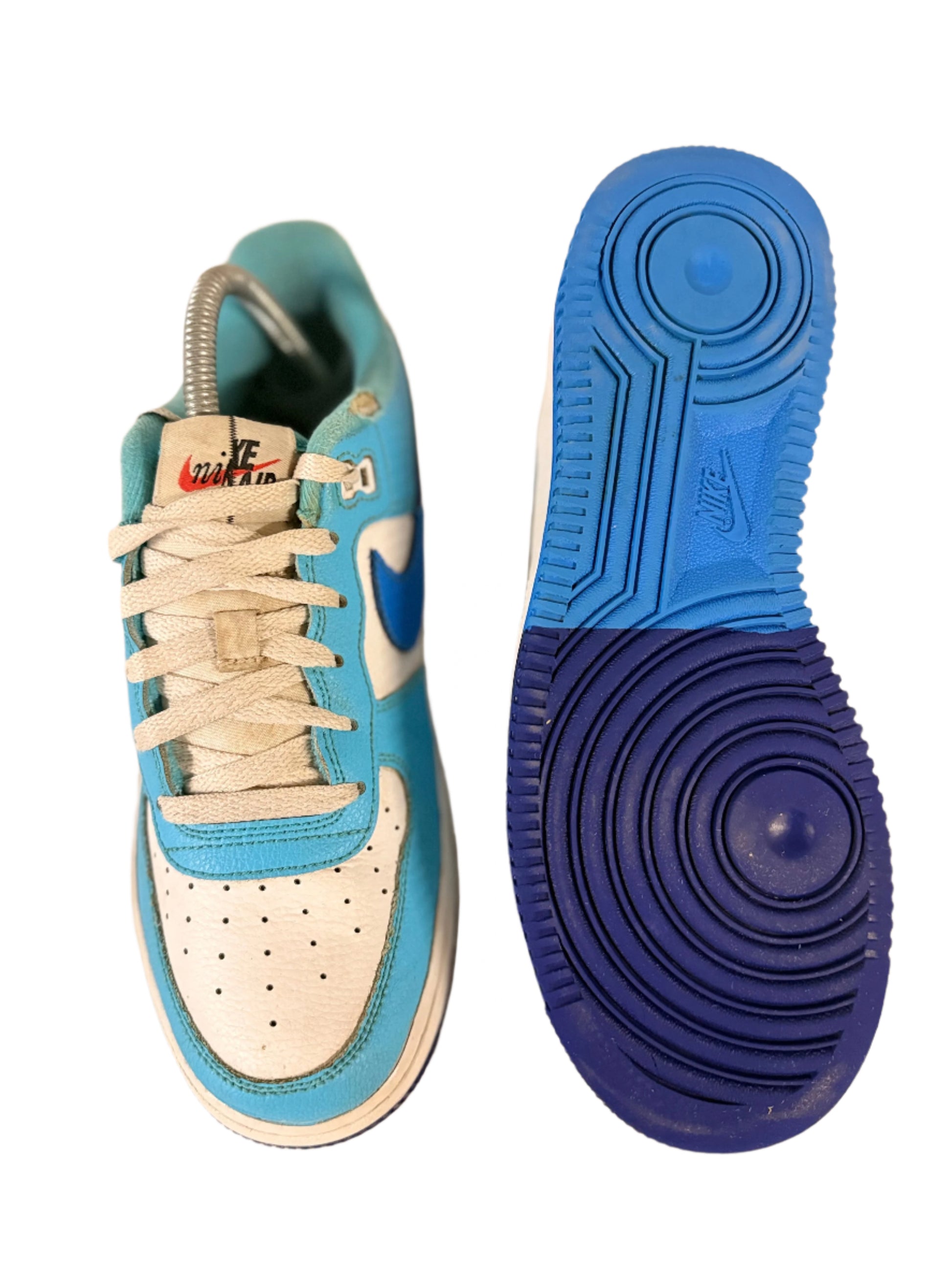 Nike Air Force 1 LV8 2 GS 'Split - Light Photo Blue' uk 5.5 - RecycledStreetwear