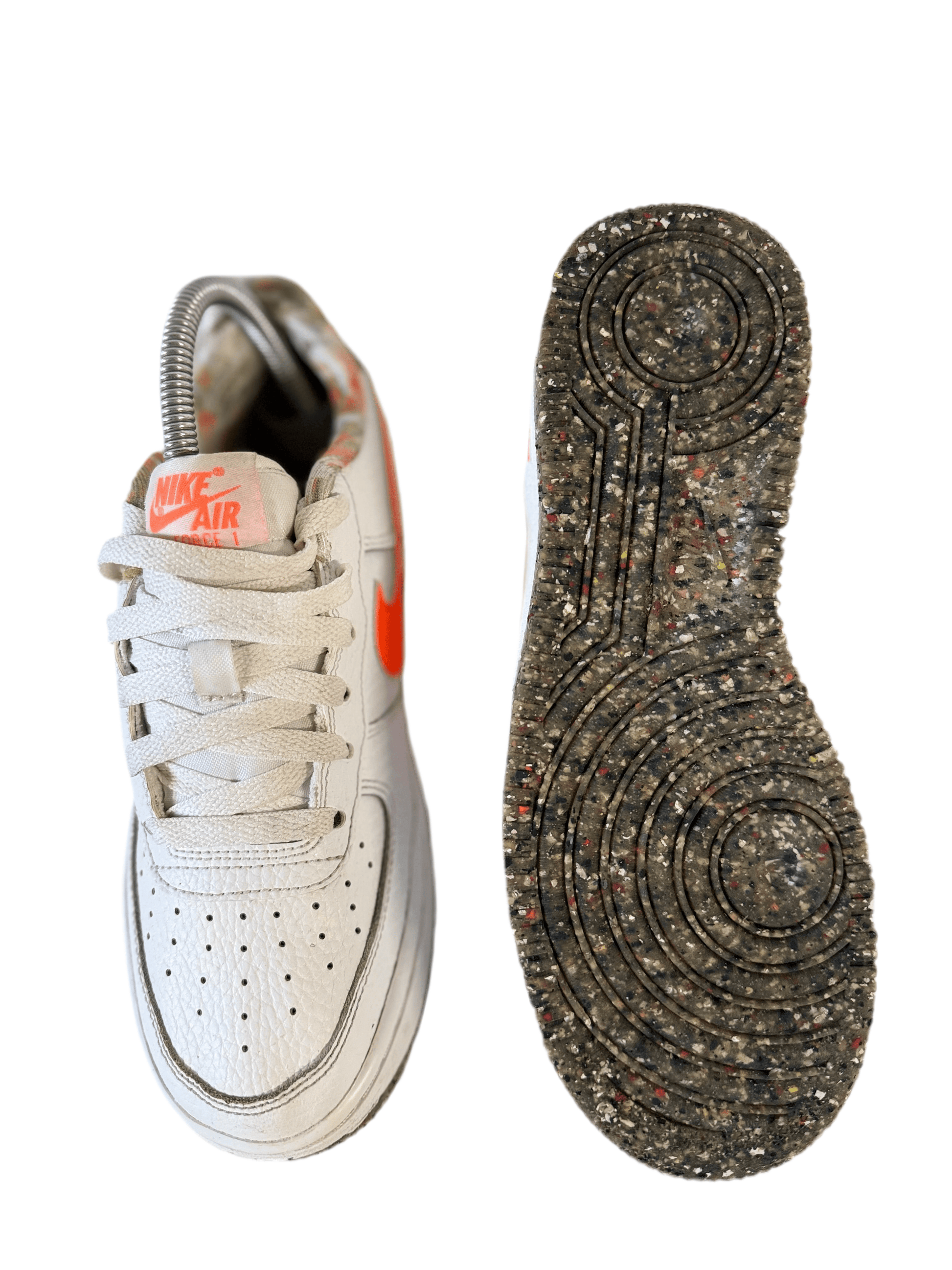Nike Air Force 1 LV8 (GS) 'White Total Orange' uk 4.5 - RecycledStreetwear