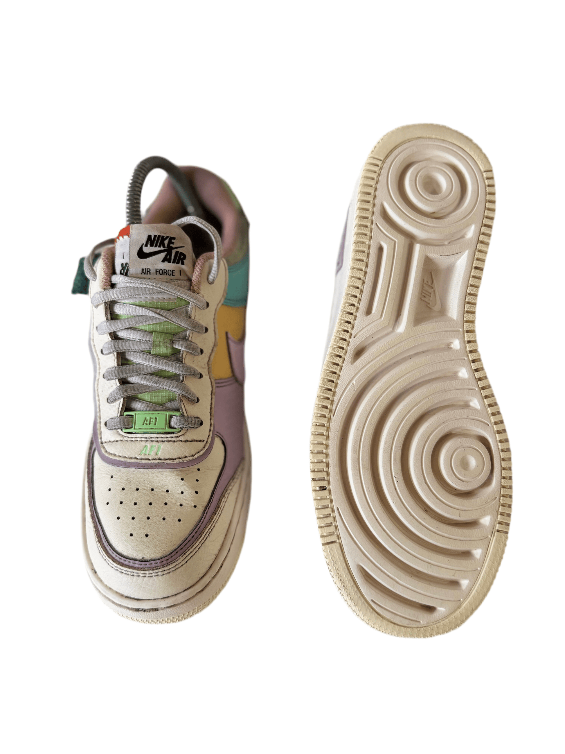 Nike Air Force 1 Shadow 'Pale Ivory' uk 5 - RecycledStreetwear