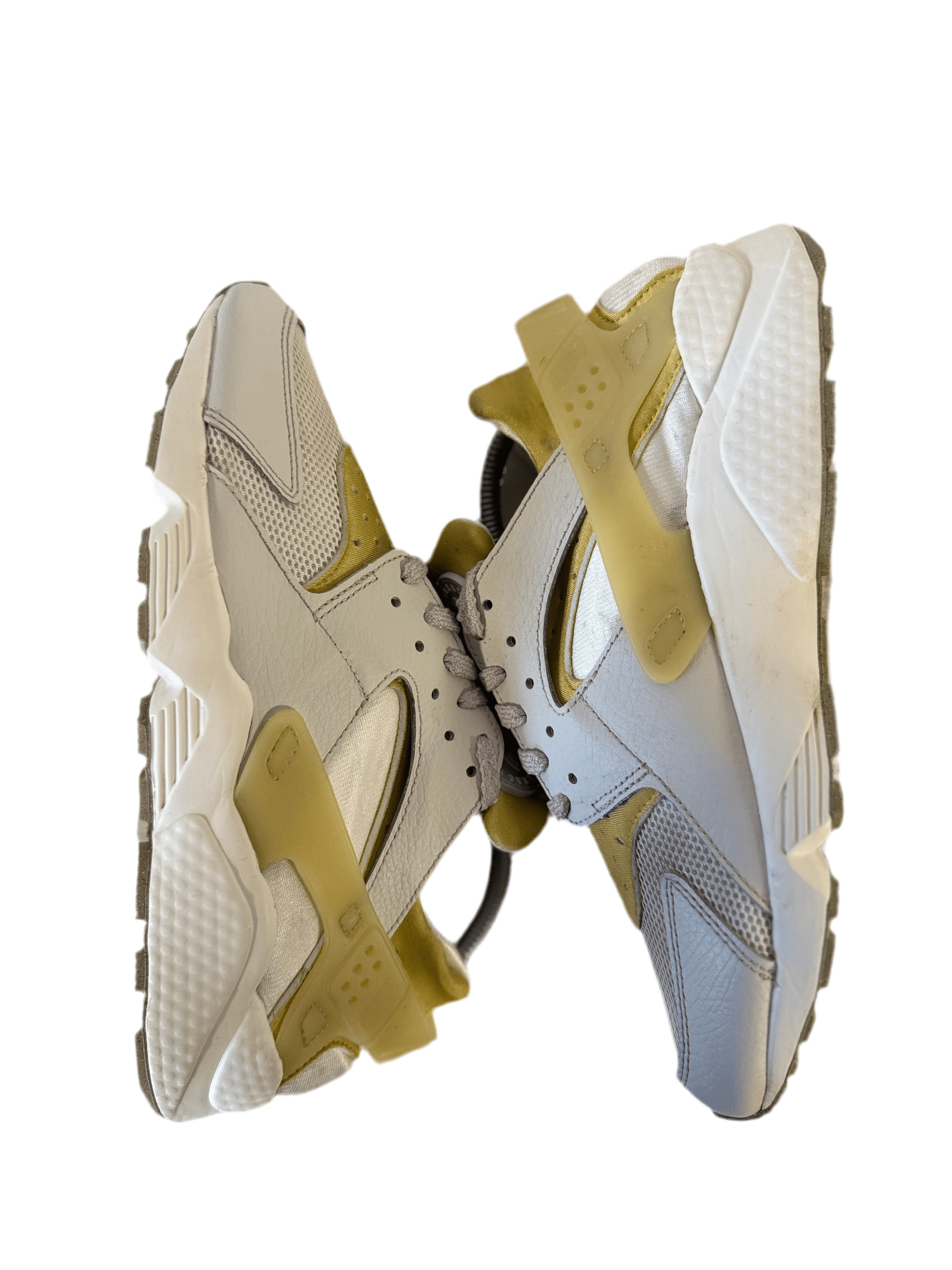 Nike Air Huarache 'White Gold Grey' uk 7 - RecycledStreetwear