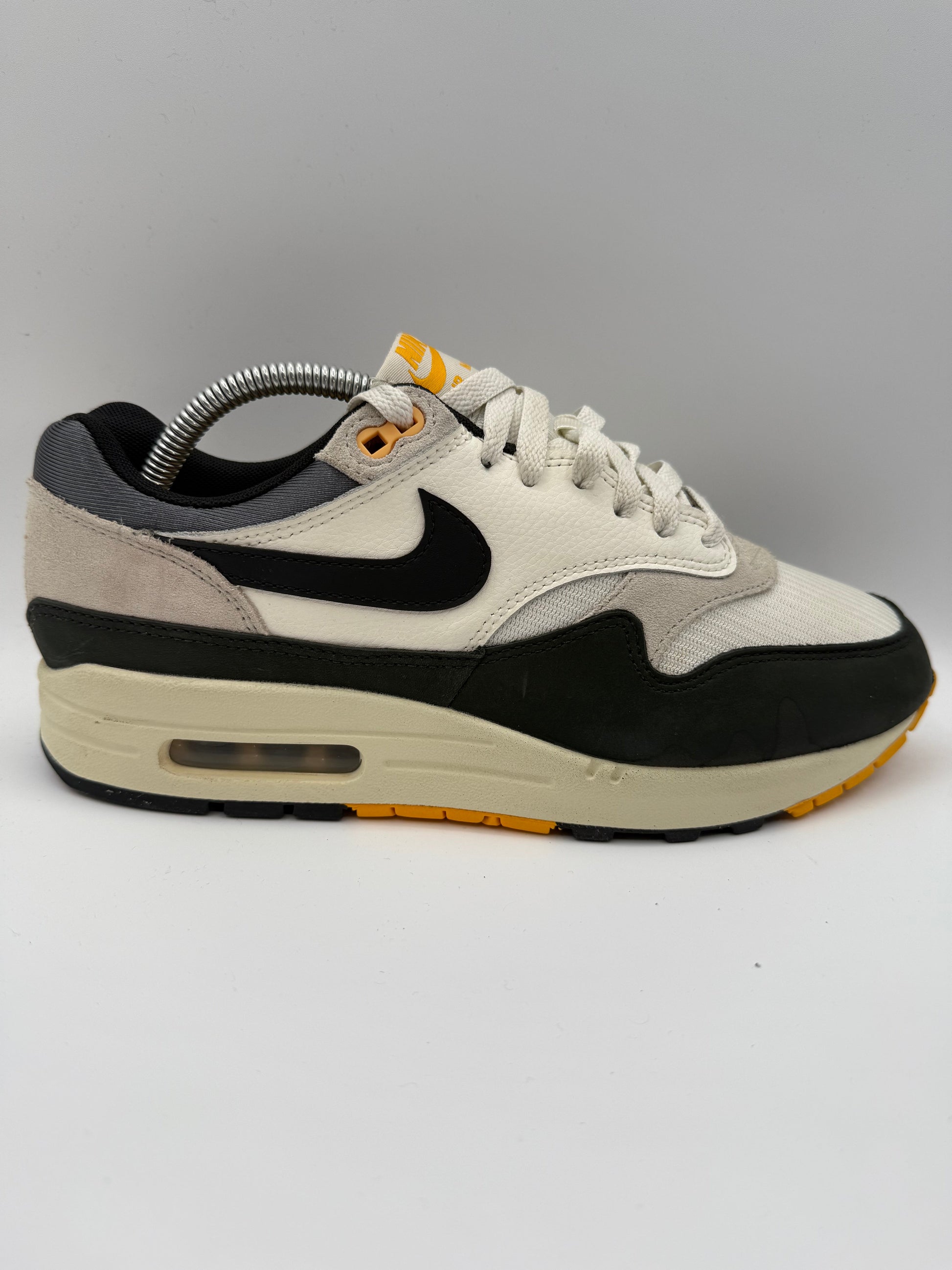 Nike Air Max 1 Athletic Department Light Bone University Gold UK 7 - RecycledStreetwear